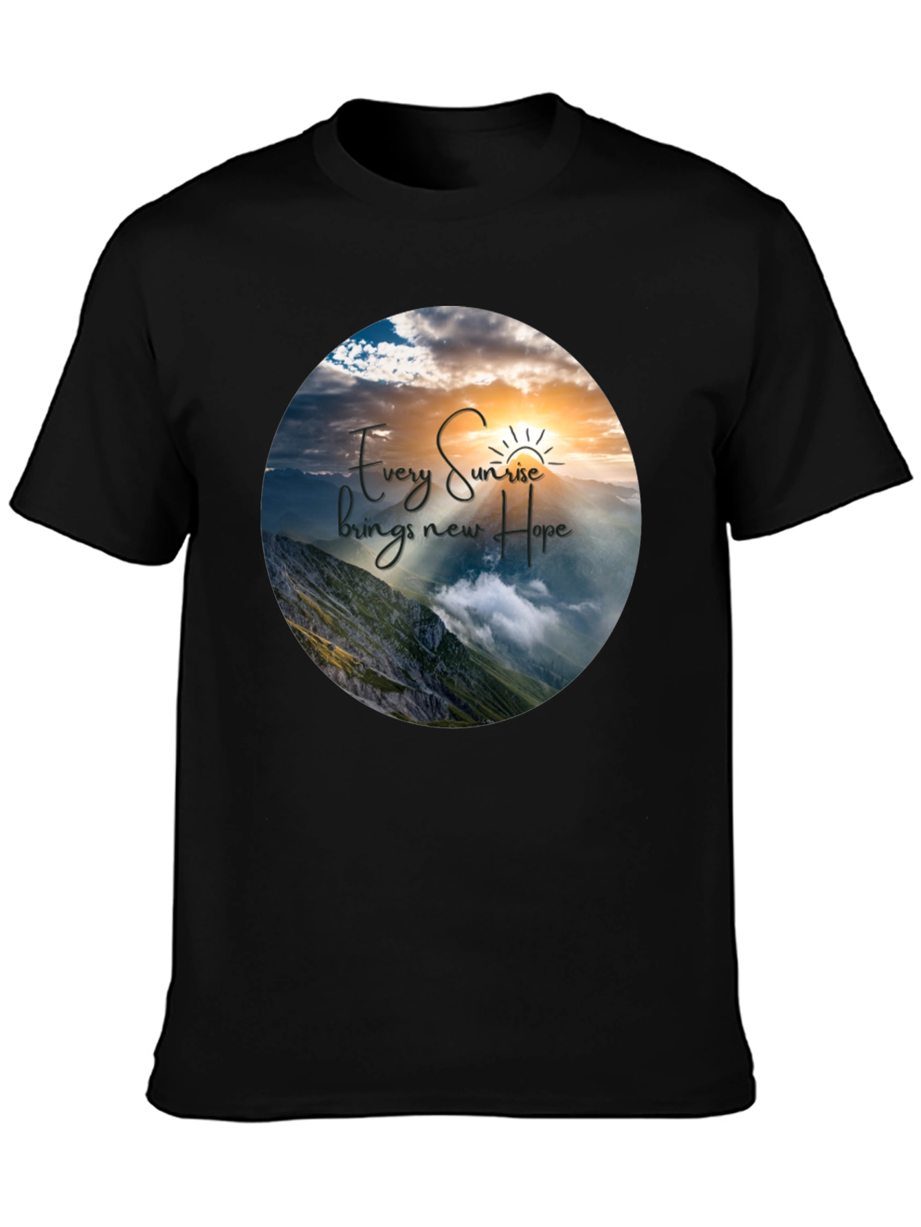 Sunrise Hope Graphic T-Shirt - Inspiring Nature Design