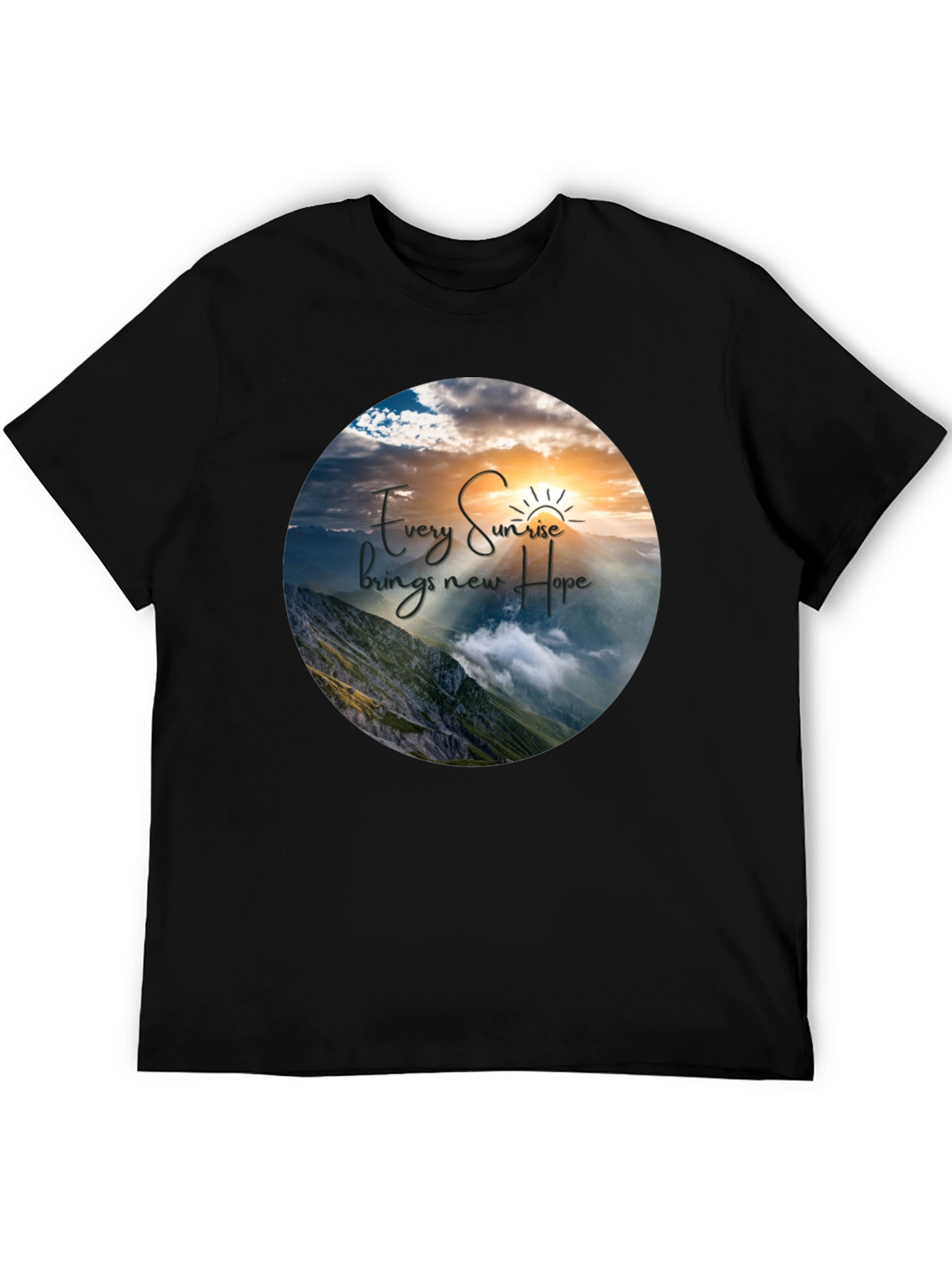 Sunrise Hope Graphic T-Shirt - Inspiring Nature Design