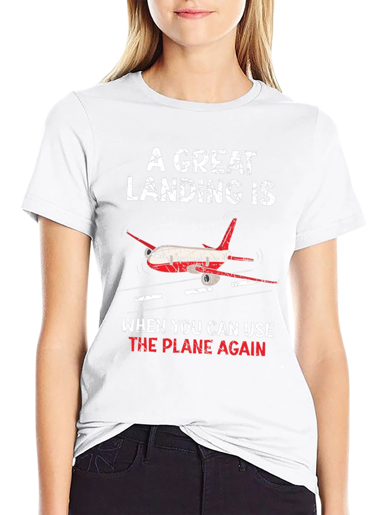 A Great Landing Airplane Graphic T-Shirt