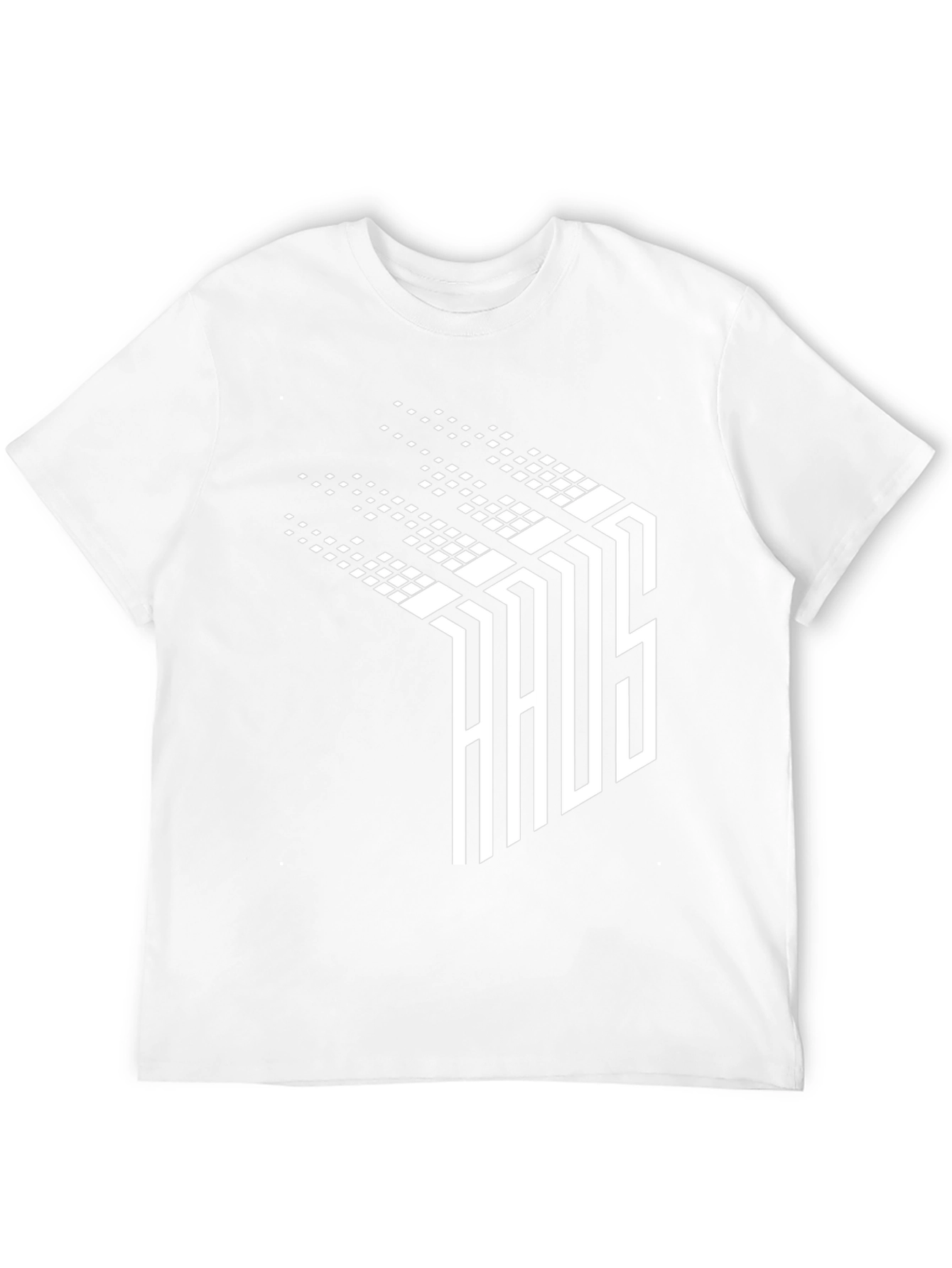 Abstract Pixelated Word T-Shirt - Black