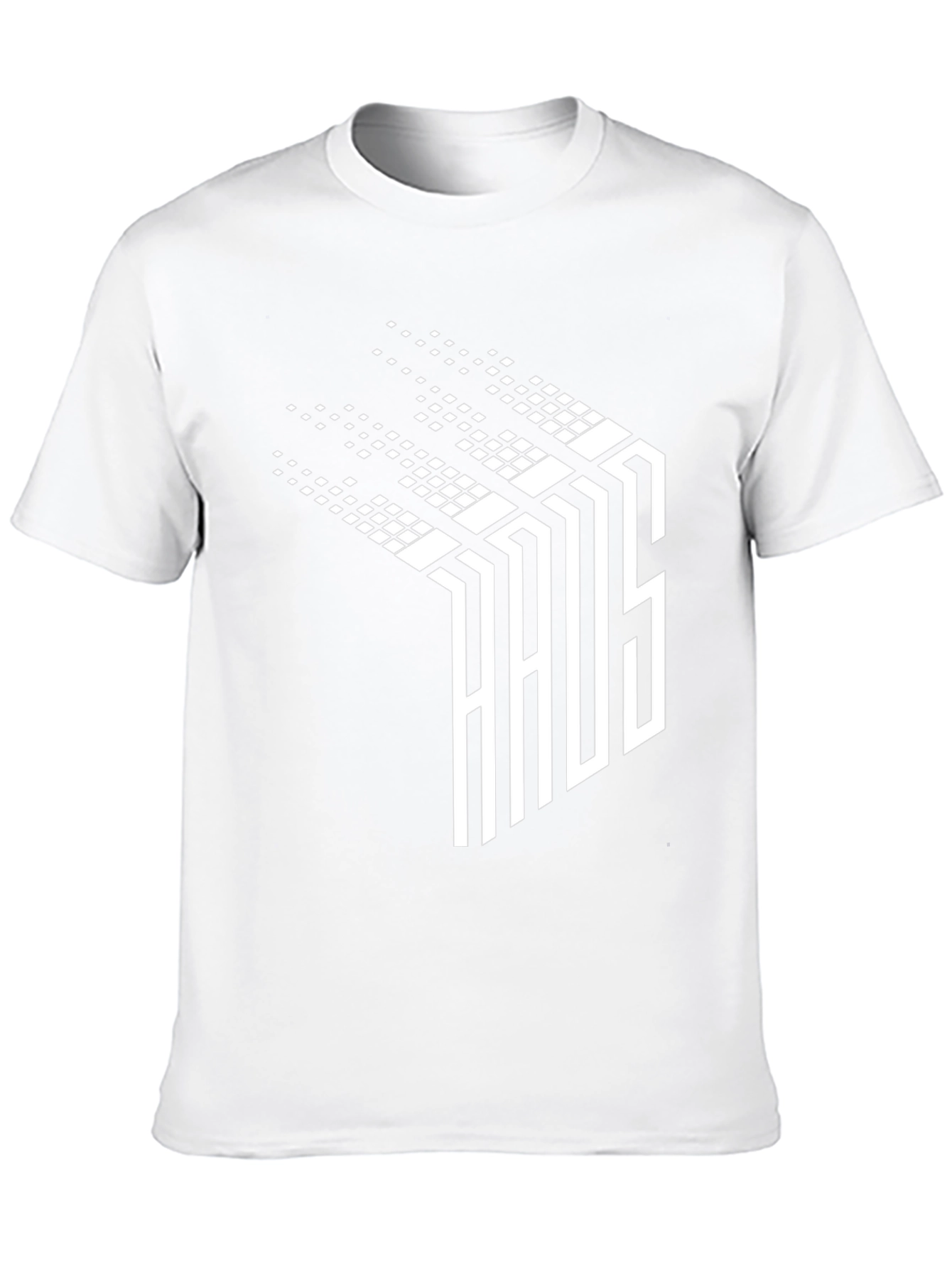Abstract Pixelated Word T-Shirt - Black