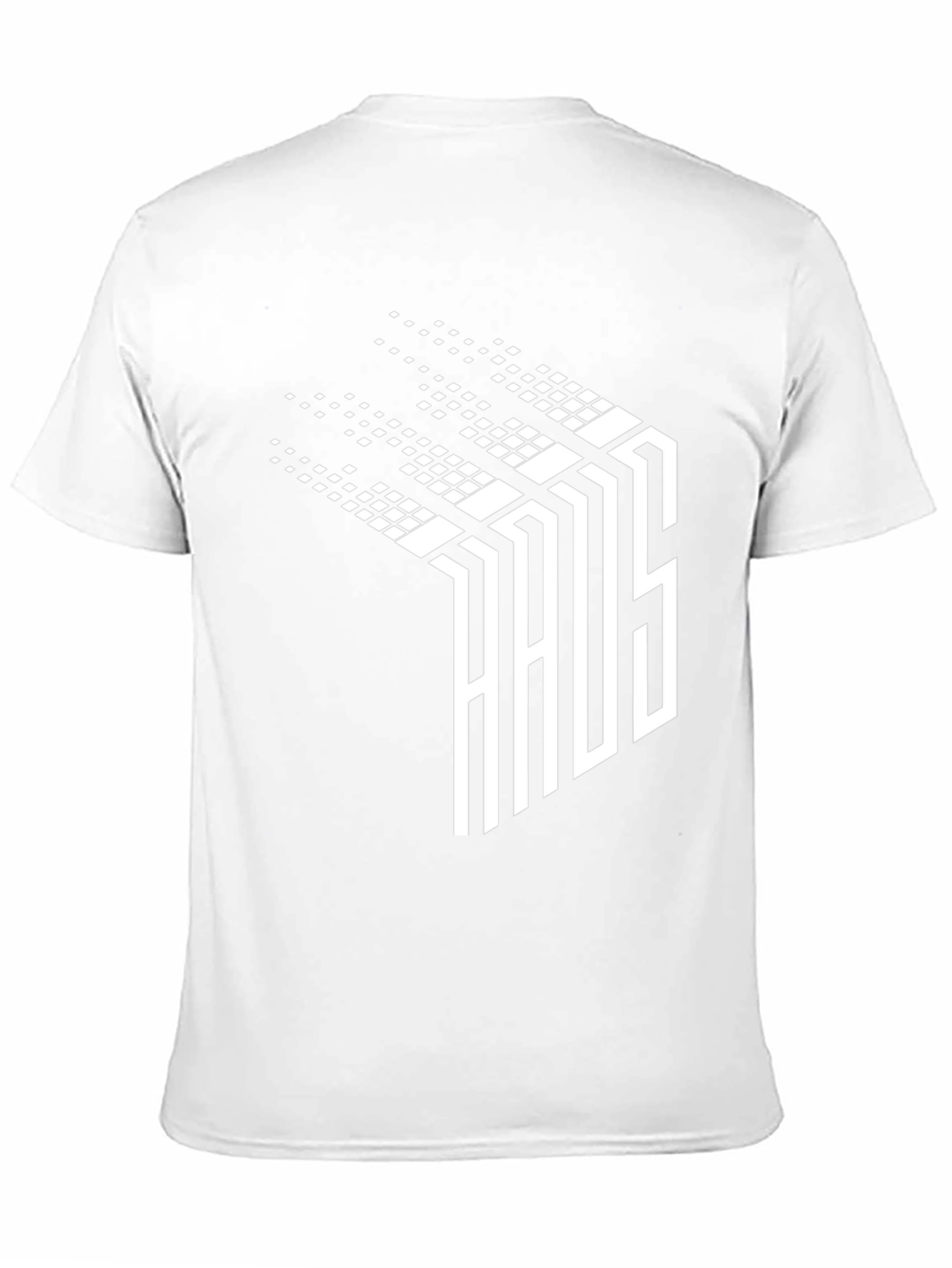 Abstract Pixelated Word T-Shirt - Black