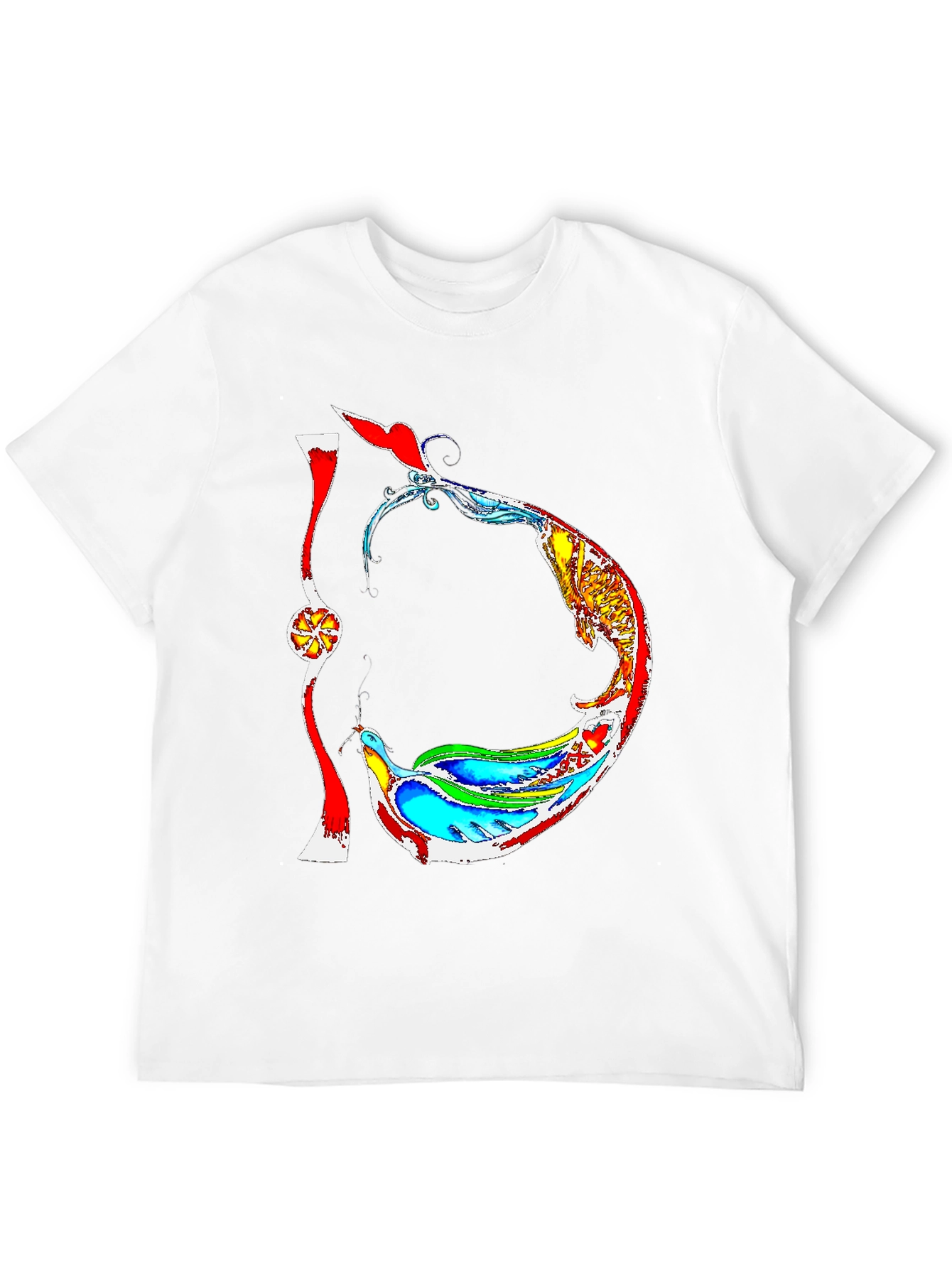 Abstract Artistic Graphic T-Shirt - Unique Design