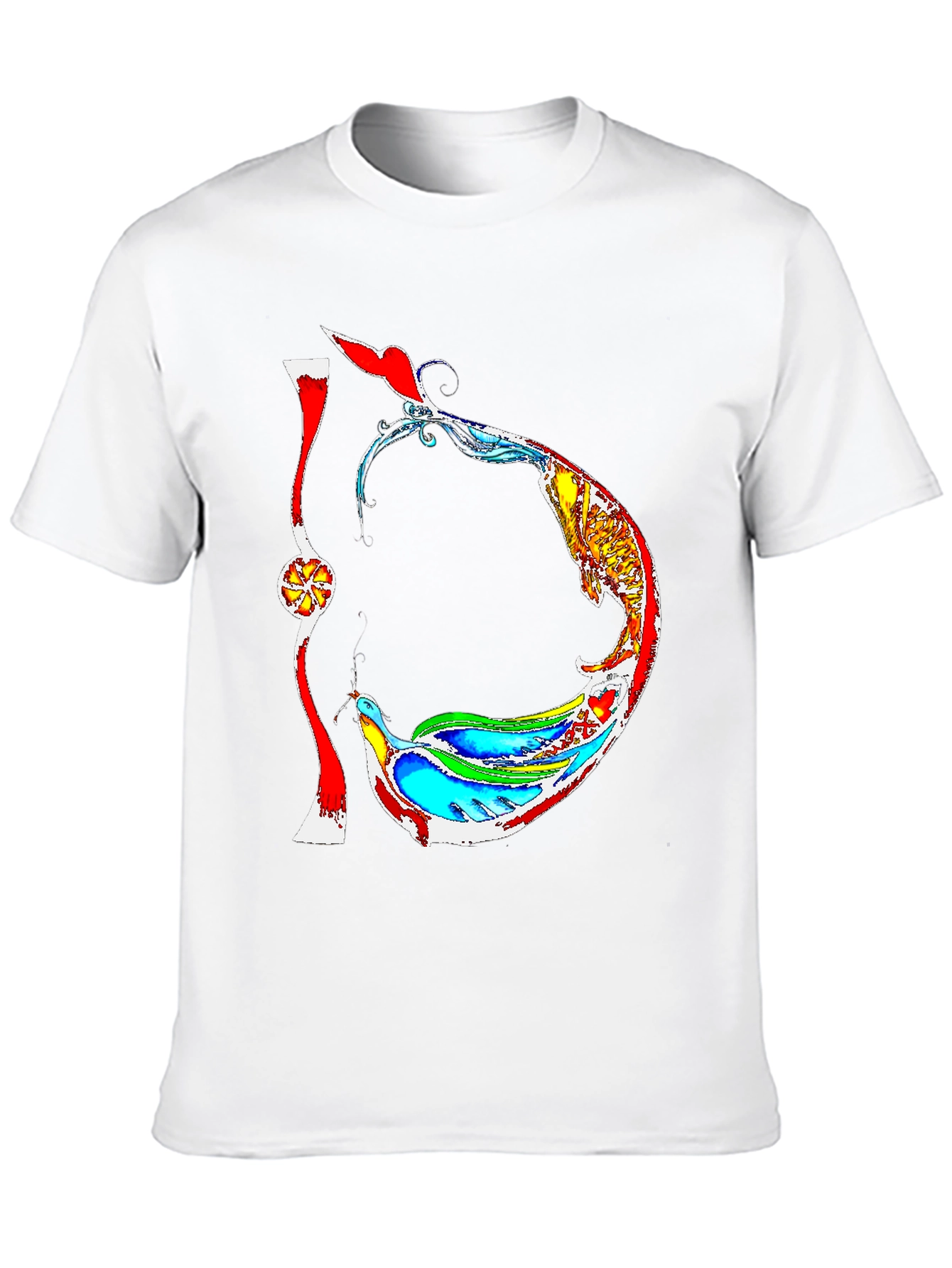 Abstract Artistic Graphic T-Shirt - Unique Design