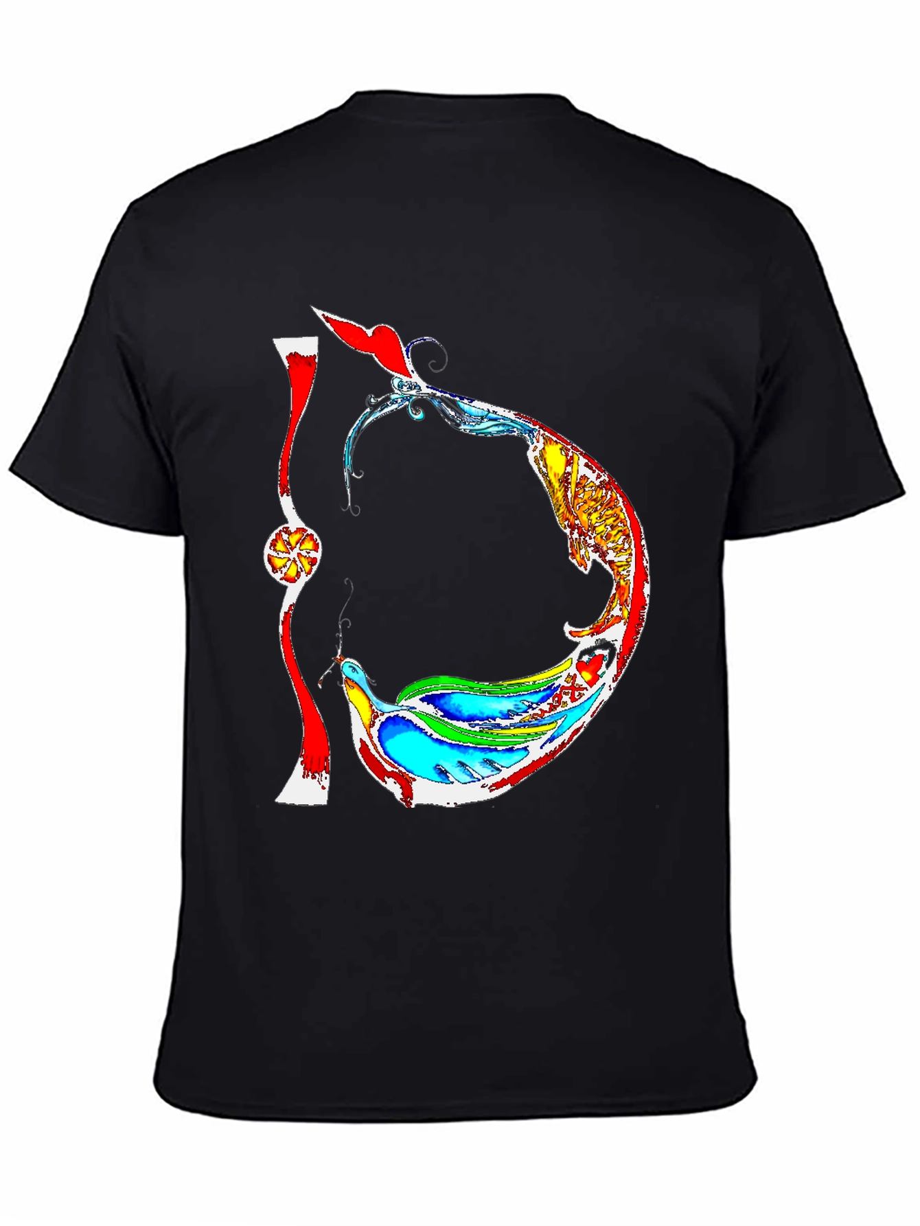 Abstract Artistic Graphic T-Shirt - Unique Design
