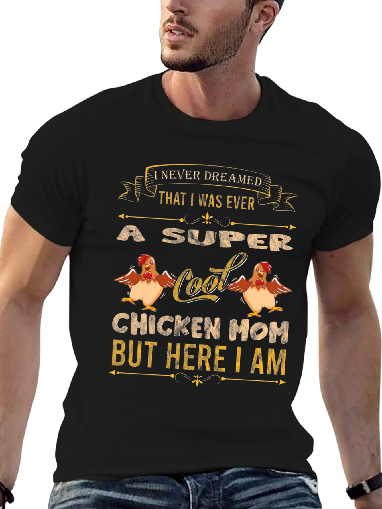 Super Cool Chicken Mom T-Shirt - Novelty Tee