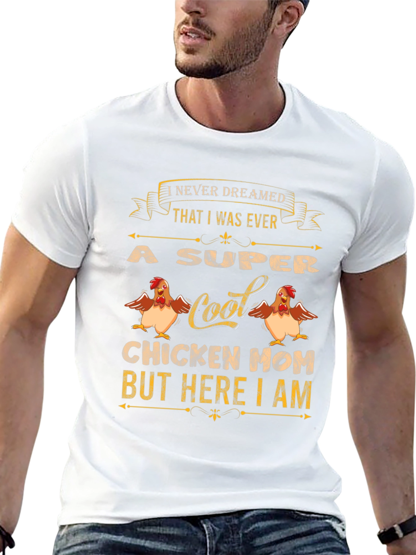 Super Cool Chicken Mom T-Shirt - Novelty Tee