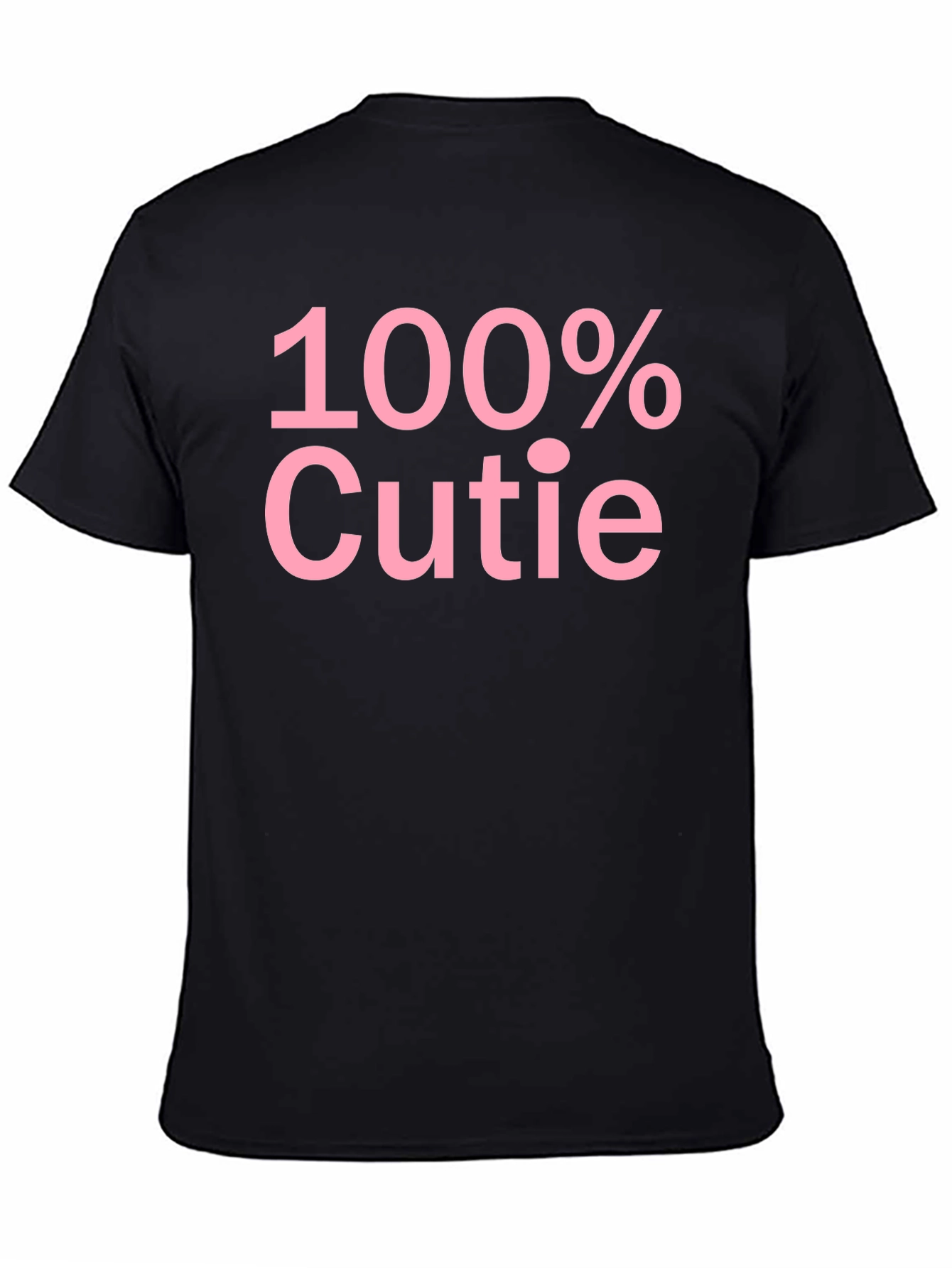 100% Cutie Black Graphic T-Shirt - Soft Cotton Blend