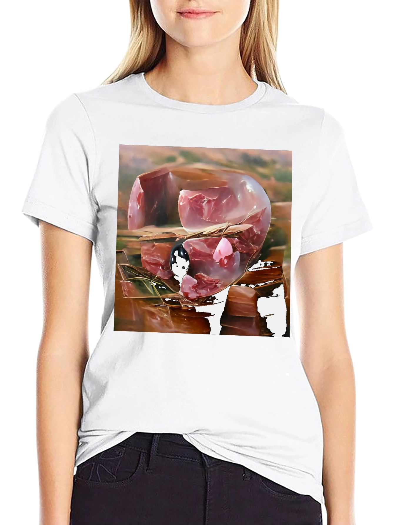 Abstract Meat Cube Art T-Shirt