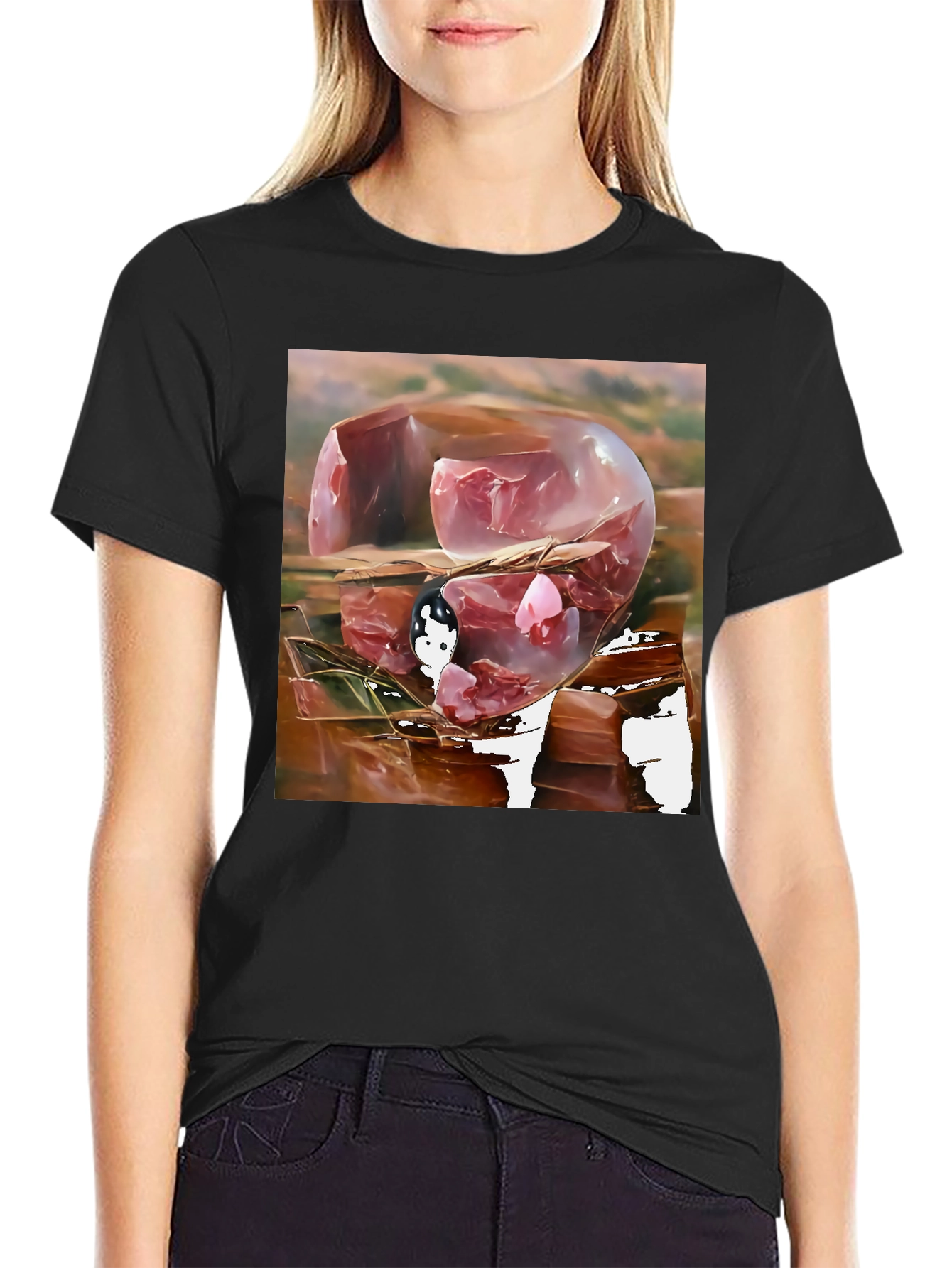 Abstract Meat Cube Art T-Shirt