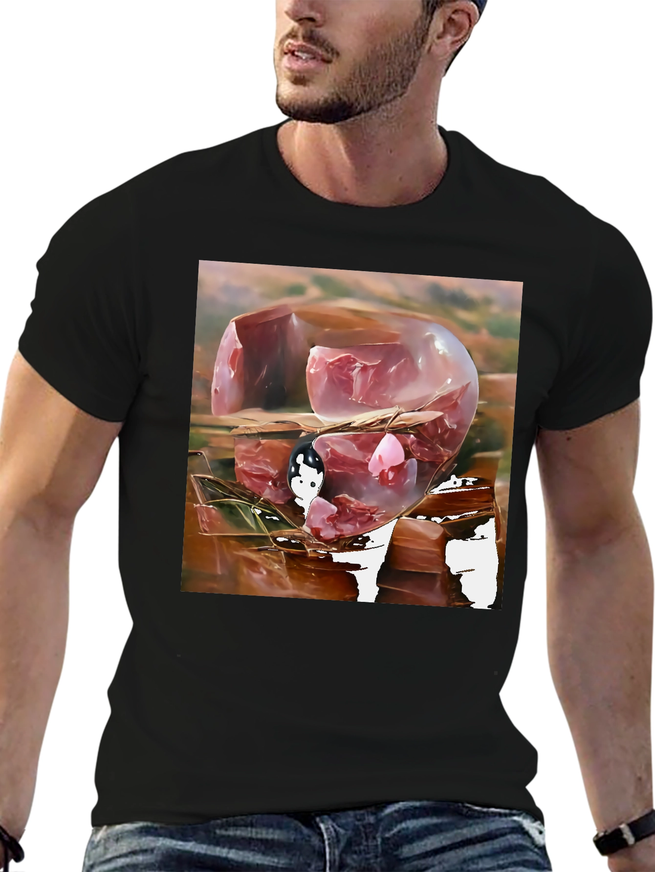 Abstract Meat Cube Art T-Shirt