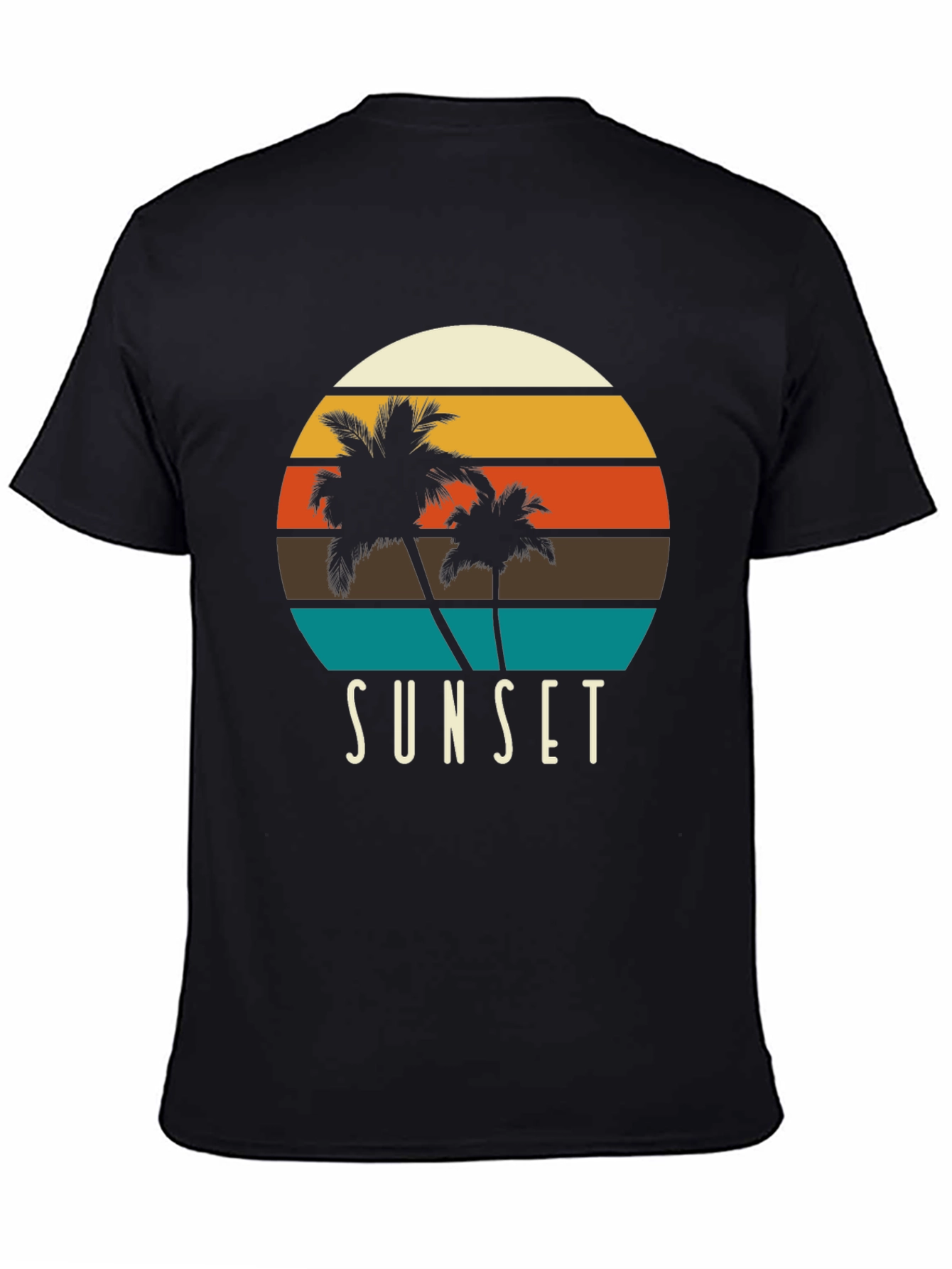 Sunset Palm Tree Graphic T-Shirt