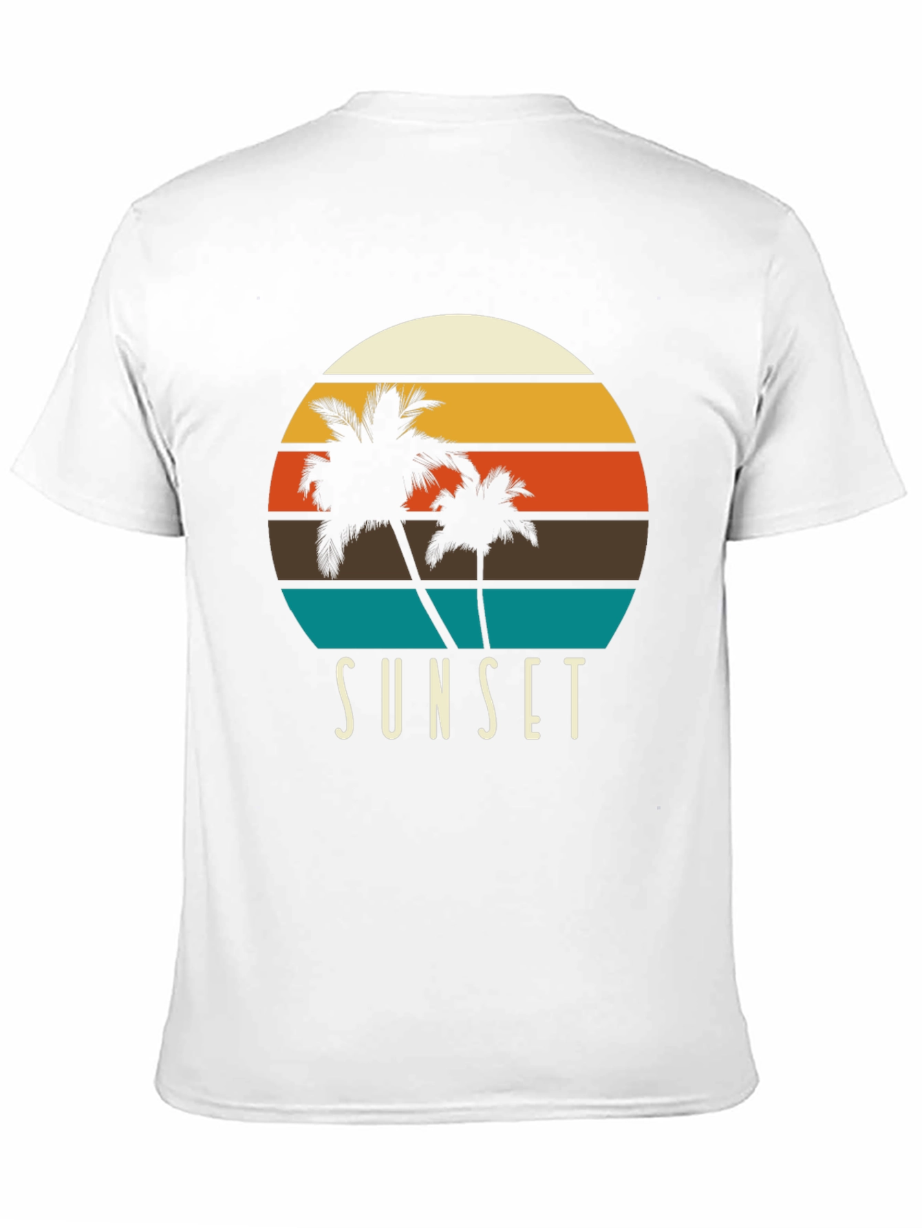 Sunset Palm Tree Graphic T-Shirt