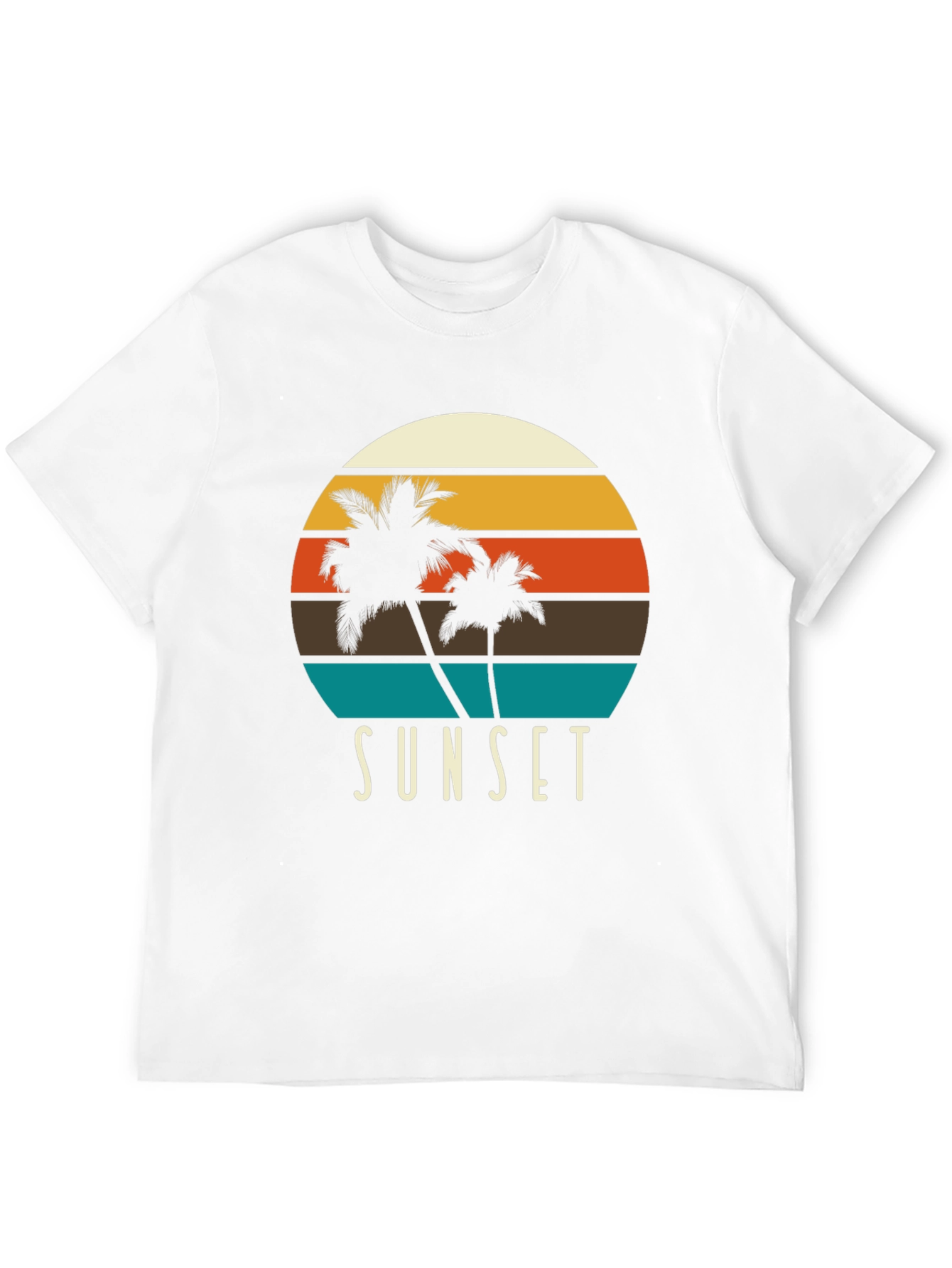 Sunset Palm Tree Graphic T-Shirt