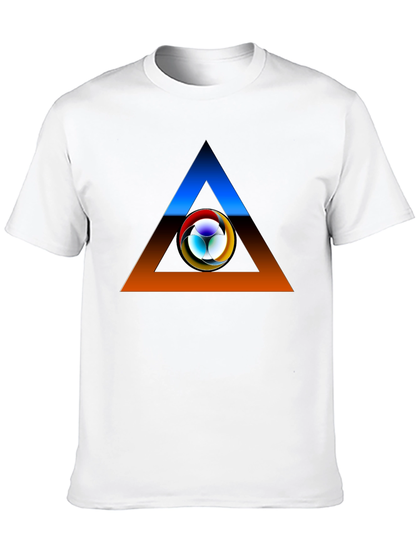 Abstract Triangle Graphic T-Shirt