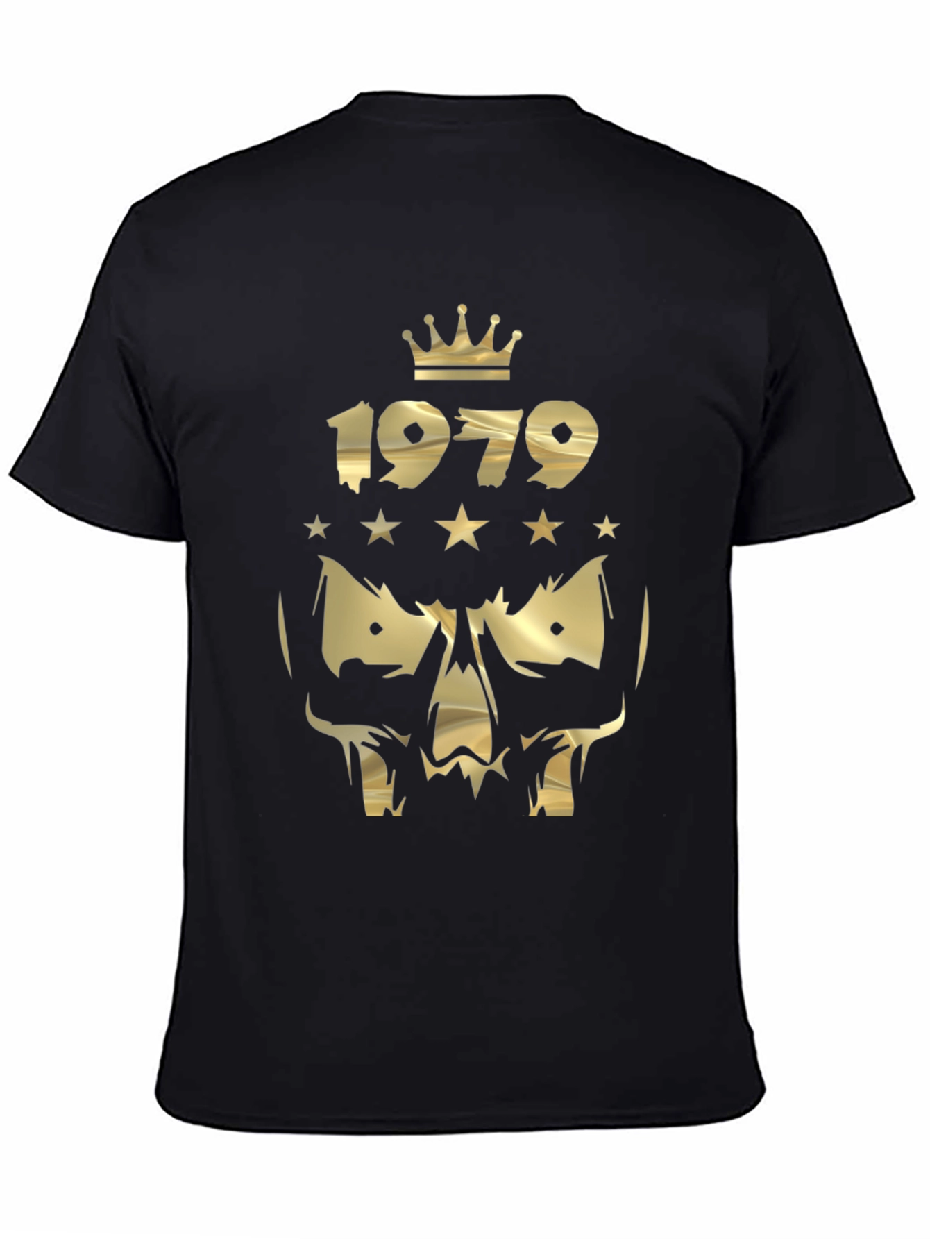 1979 Crown Skull Graphic T-Shirt - Black