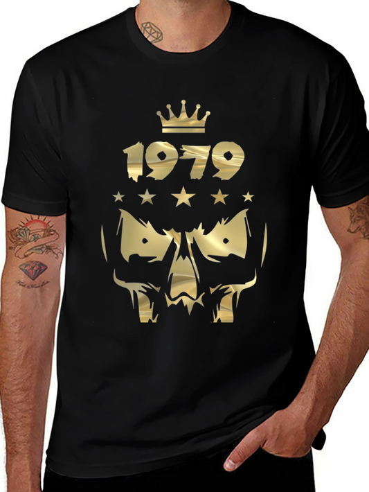 1979 Crown Skull Graphic T-Shirt - Black