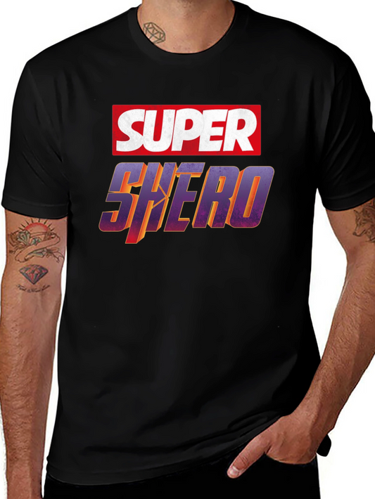 Super Shero Black T-Shirt
