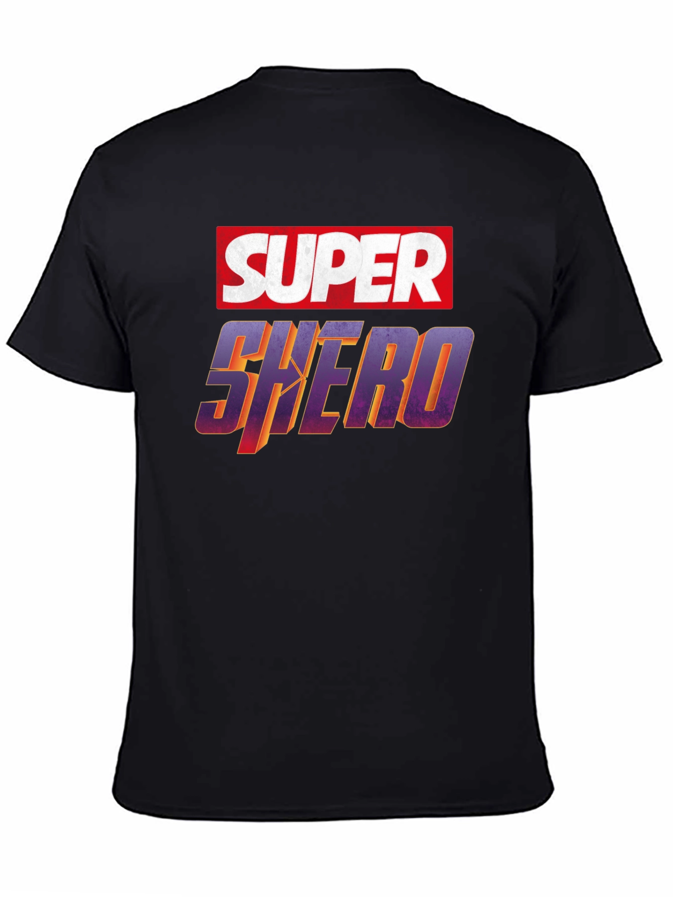 Super Shero Black T-Shirt