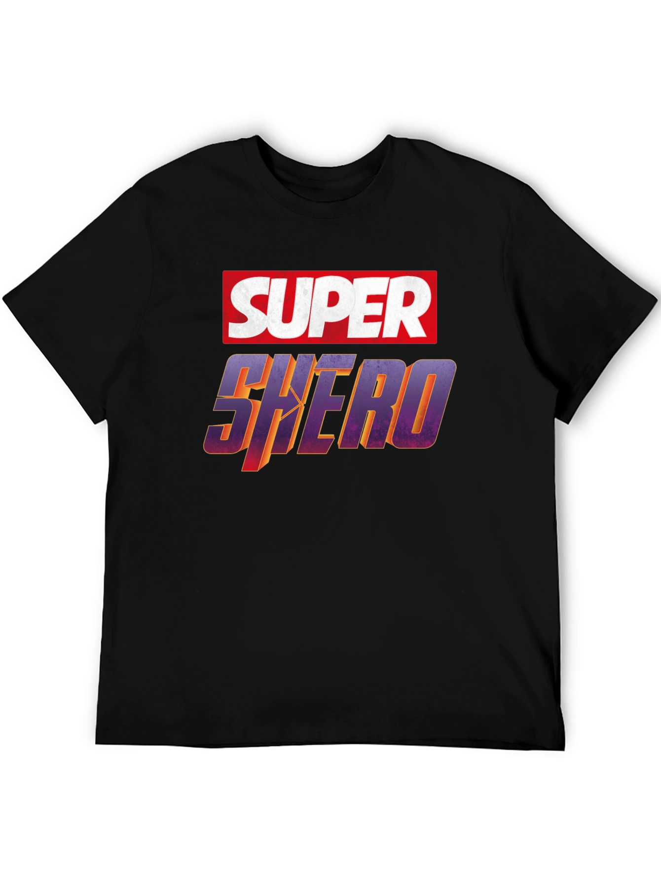 Super Shero Black T-Shirt