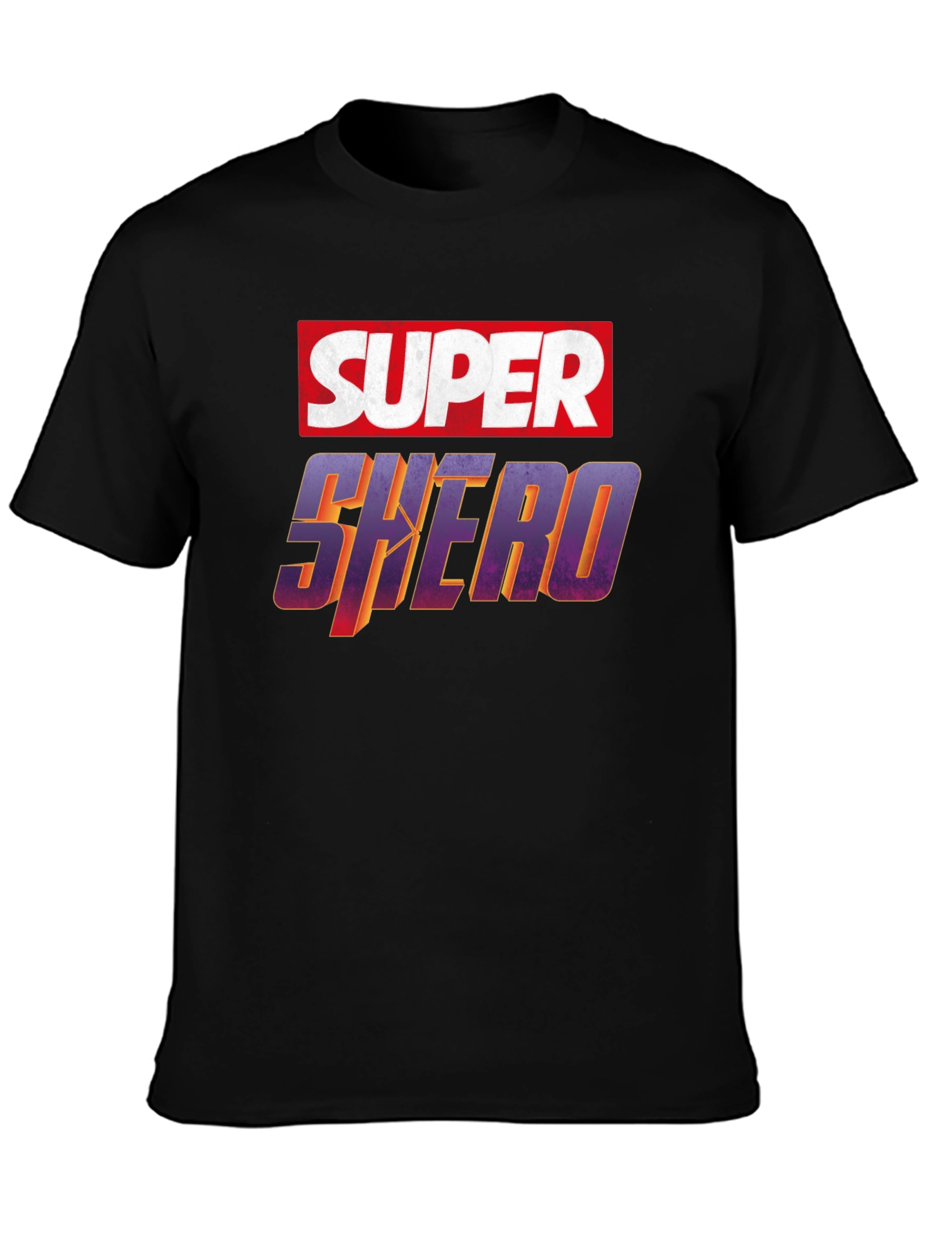 Super Shero Black T-Shirt