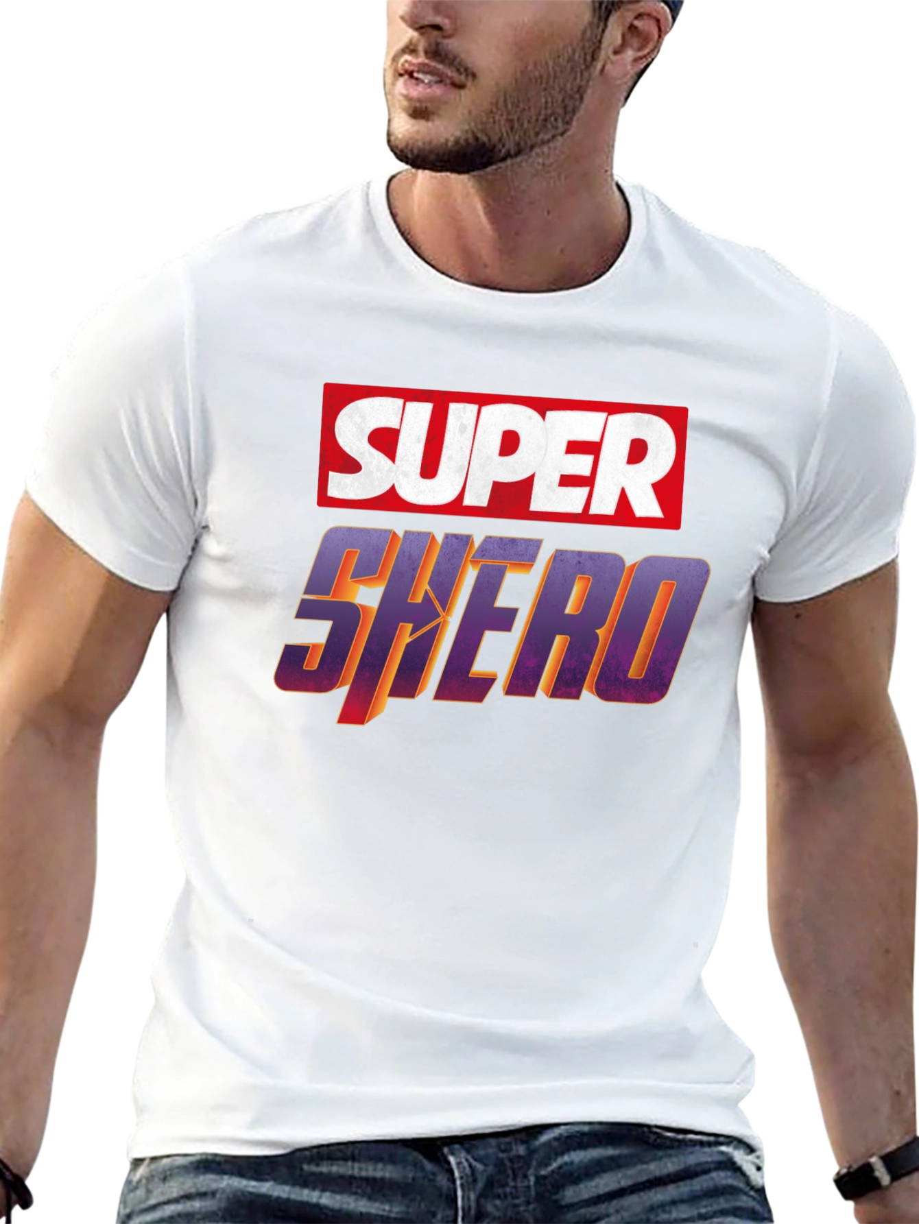 Super Shero Black T-Shirt