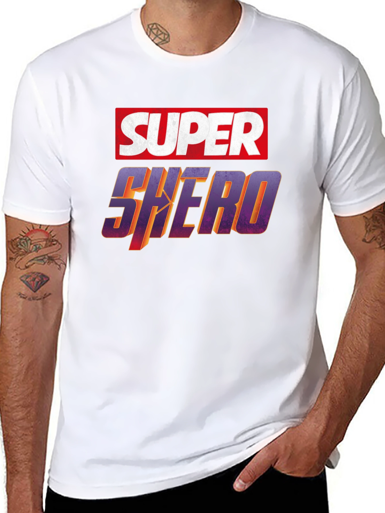 Super Shero Black T-Shirt