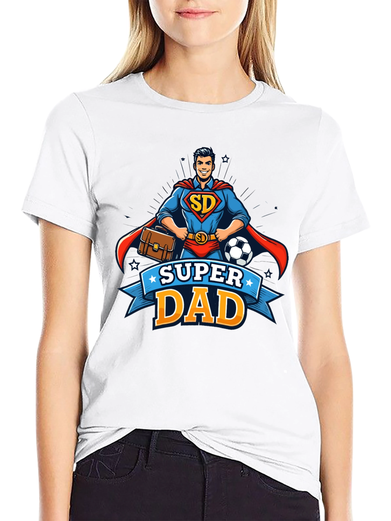 Super Dad Superhero Graphic T-Shirt - Fathers Day Gift
