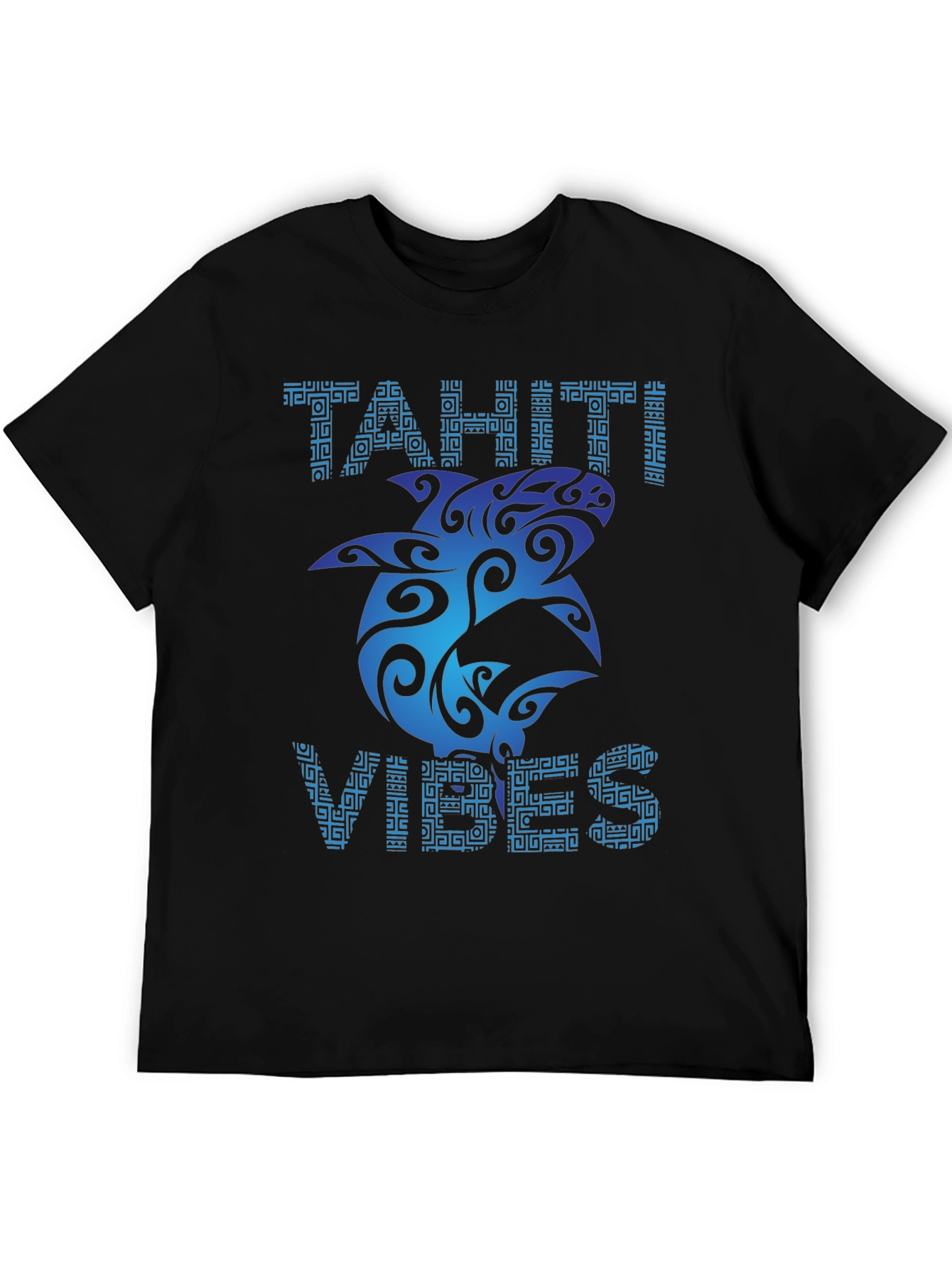 Tahiti Vibes Graphic Tee - Black