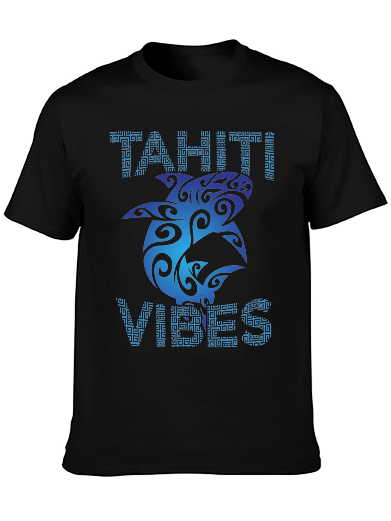 Tahiti Vibes Graphic Tee - Black