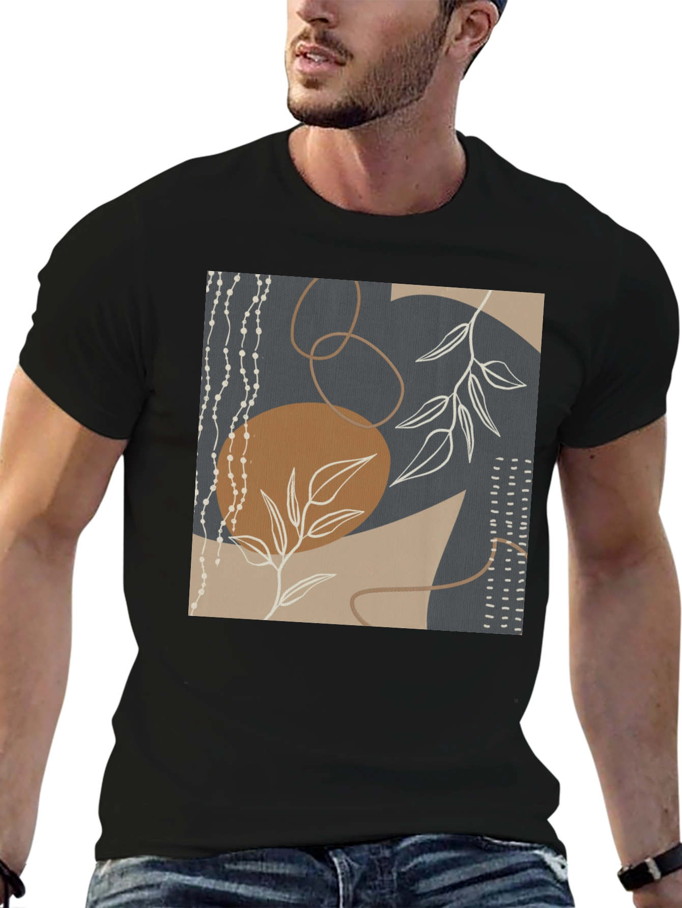 Abstract Art Graphic Tee - Modern Casual Style