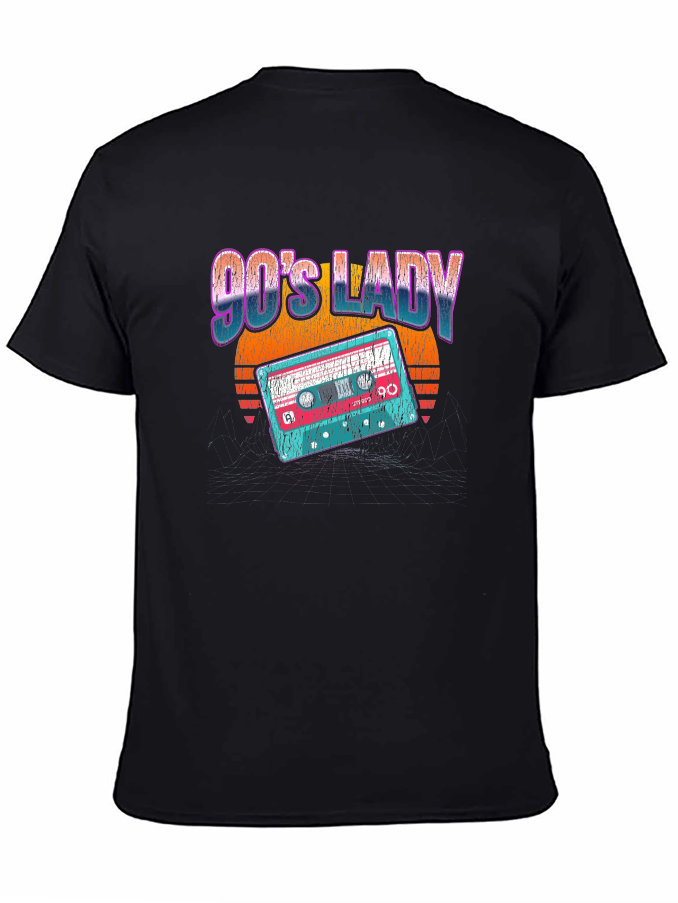 90s Lady Retro Cassette Graphic Tee