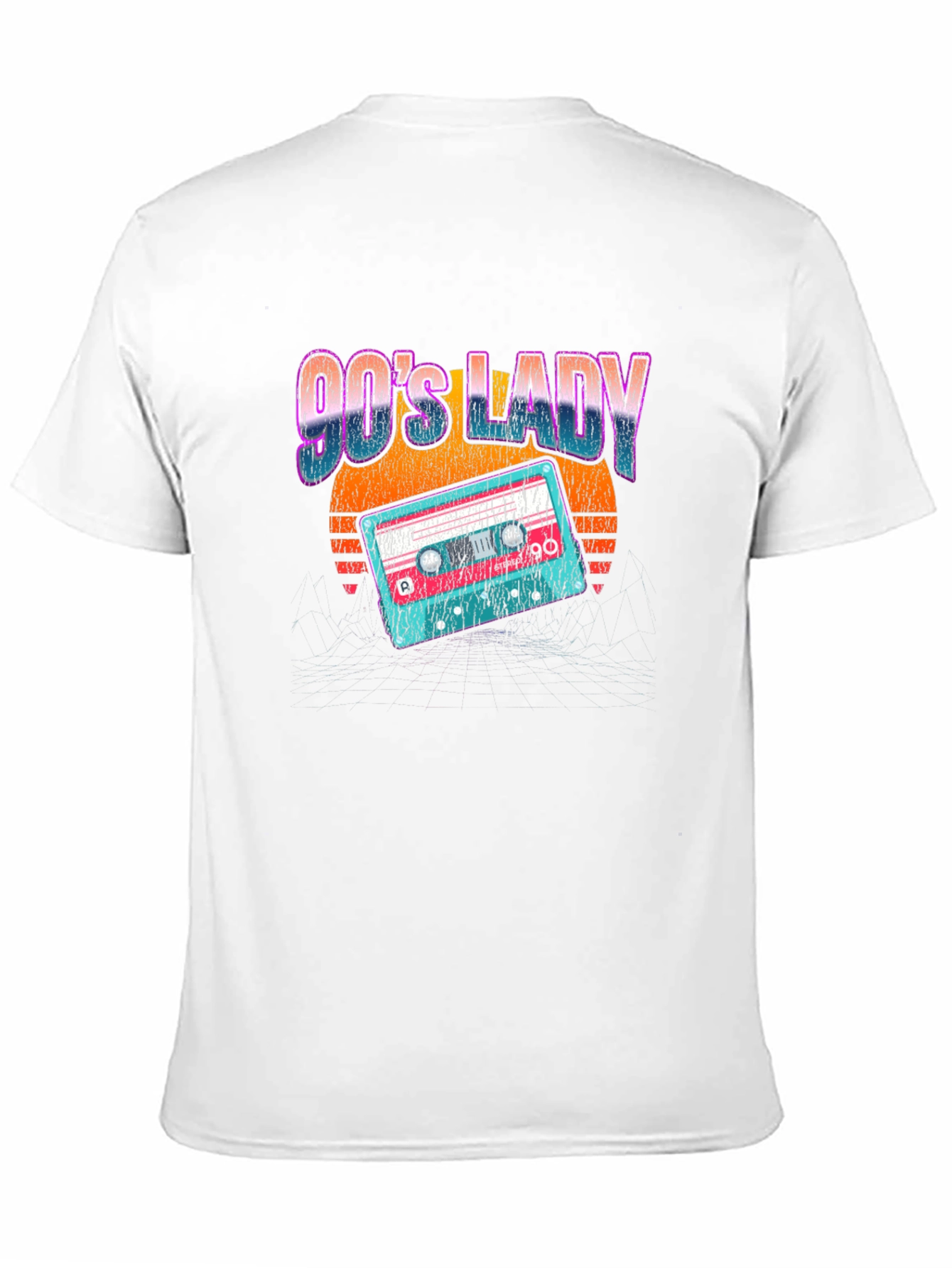 90s Lady Retro Cassette Graphic Tee