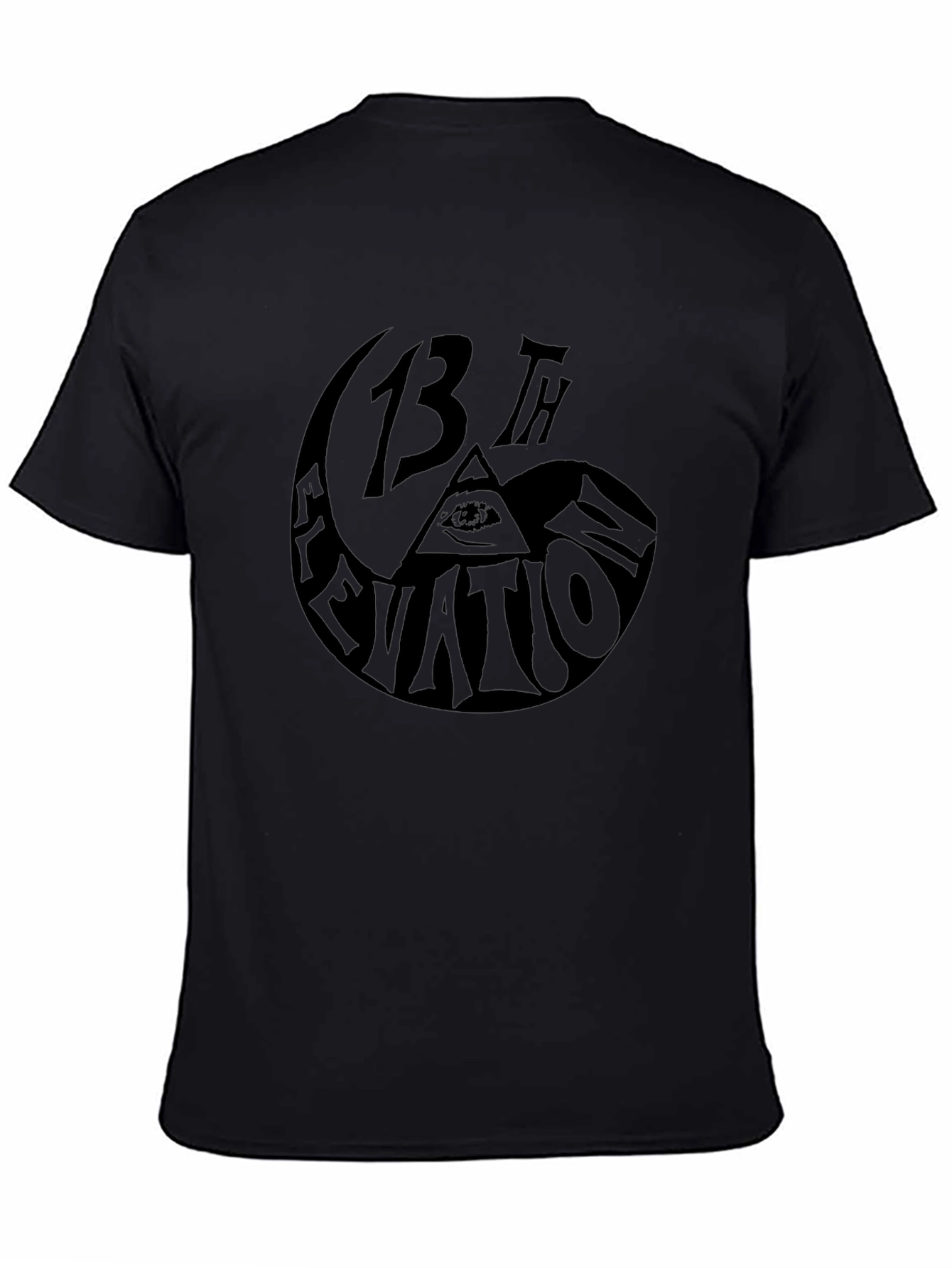 13th Elevation Graphic Print T-Shirt - Black