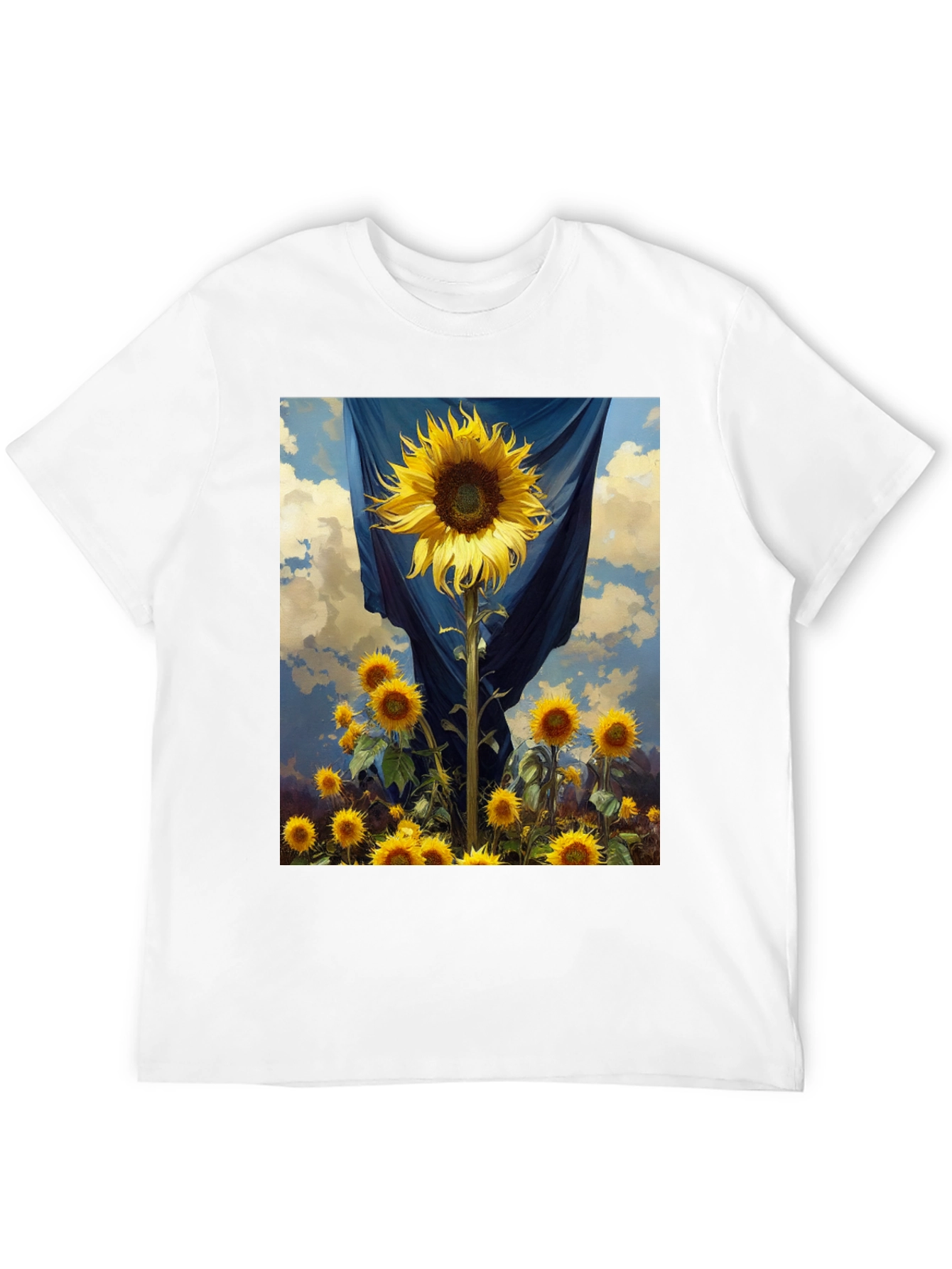 Sunflower Field Graphic Tee - Stylish Comfort