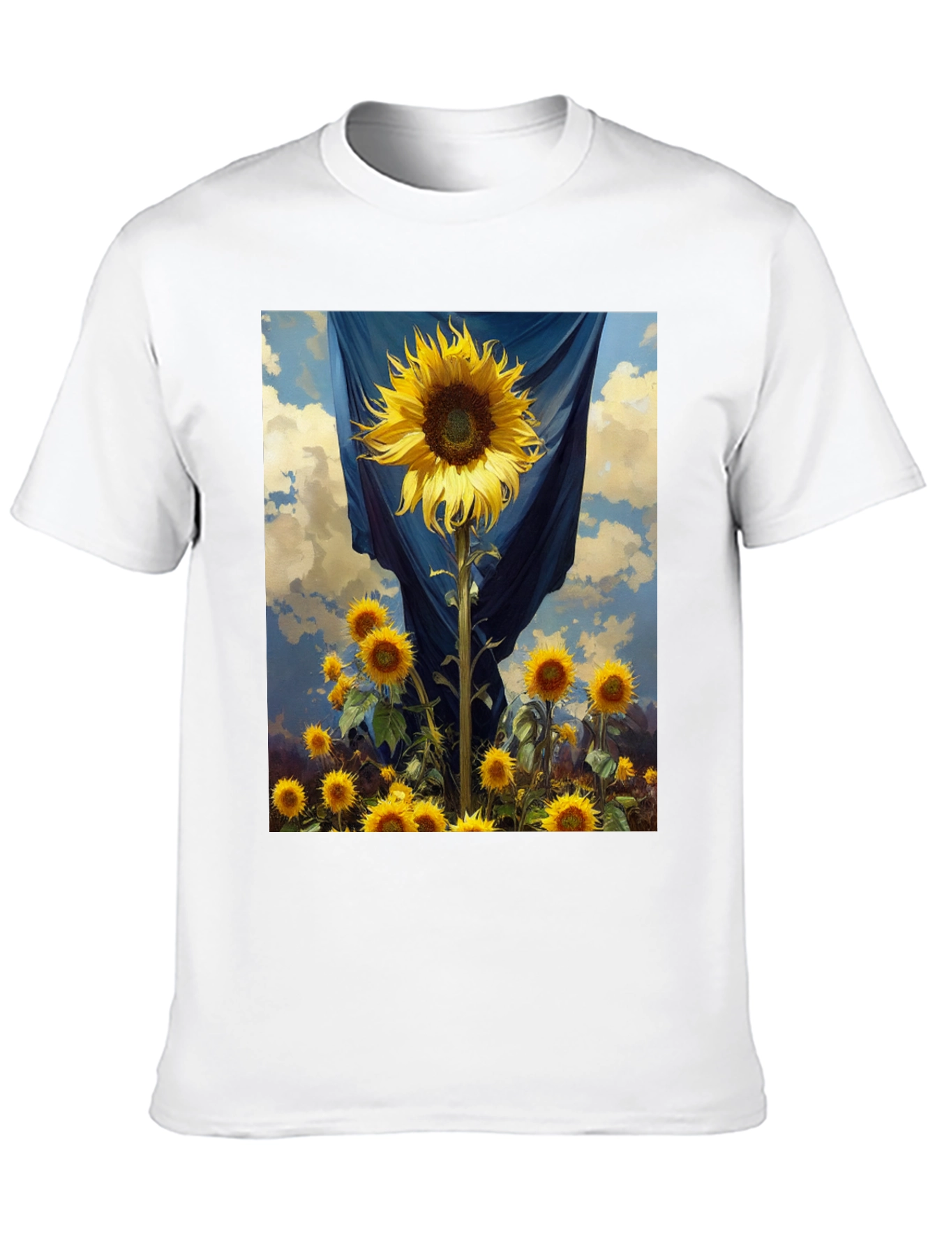Sunflower Field Graphic Tee - Stylish Comfort