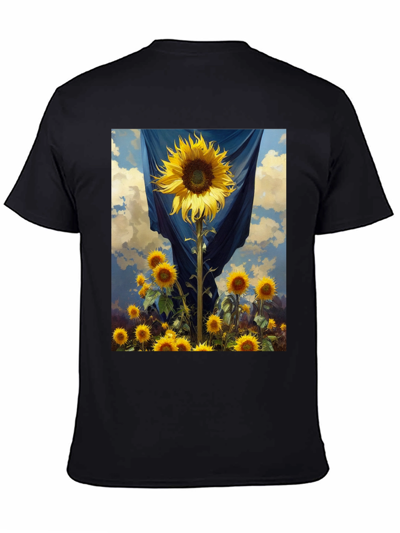 Sunflower Field Graphic Tee - Stylish Comfort