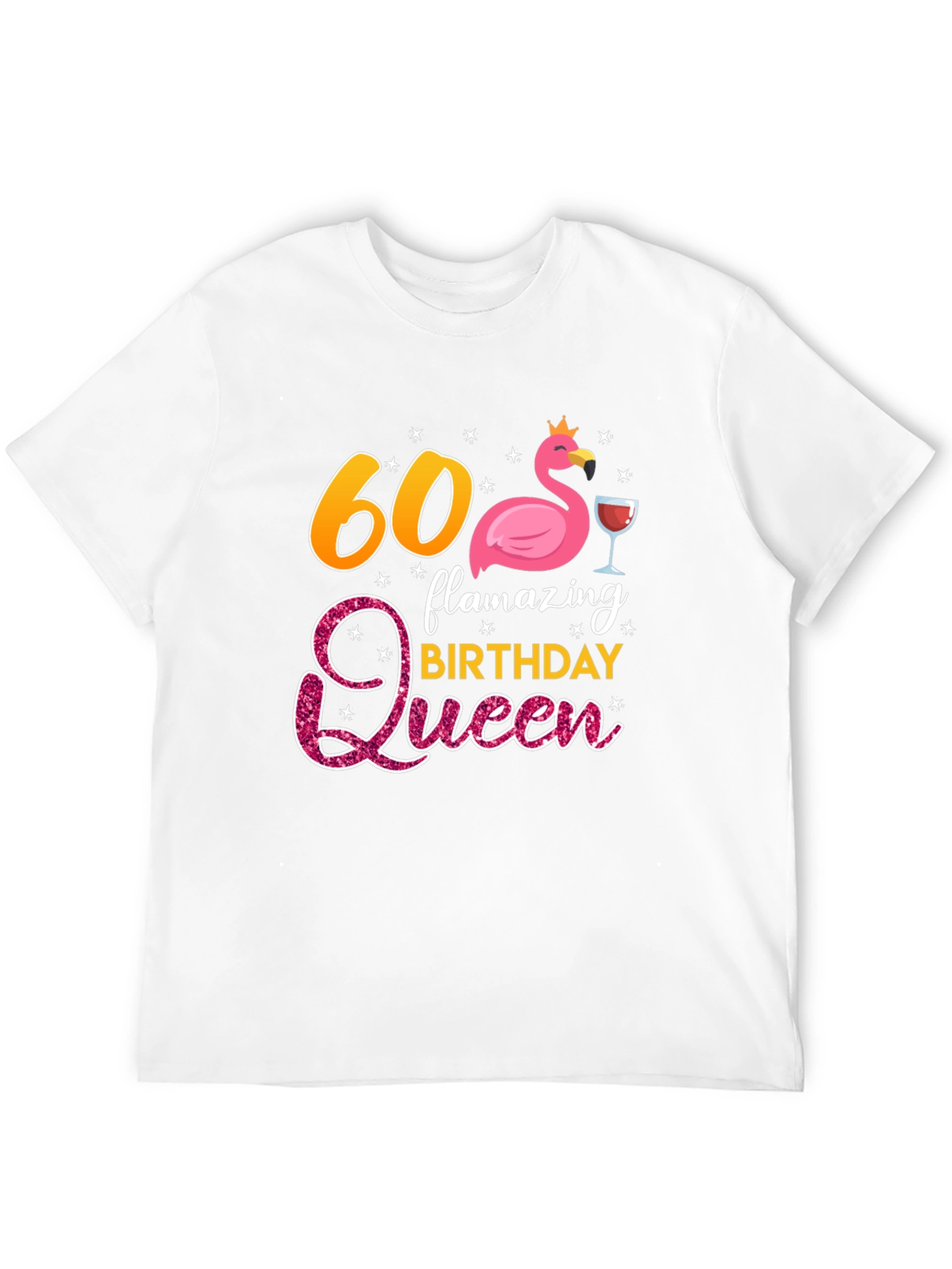 60th Birthday Flamazing Queen Graphic T-Shirt