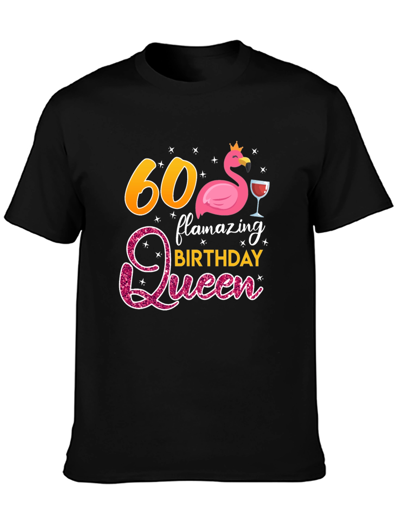 60th Birthday Flamazing Queen Graphic T-Shirt