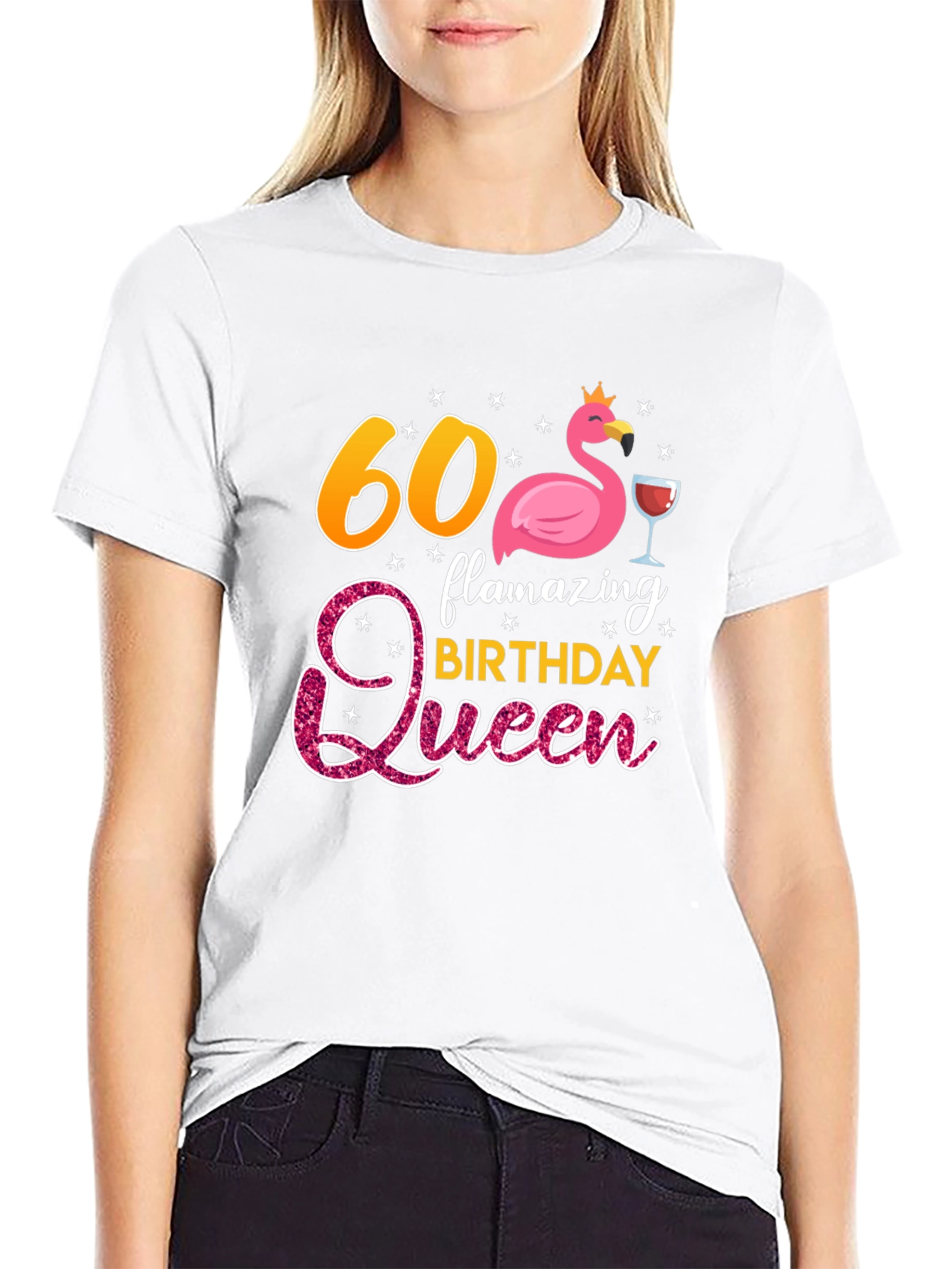 60th Birthday Flamazing Queen Graphic T-Shirt