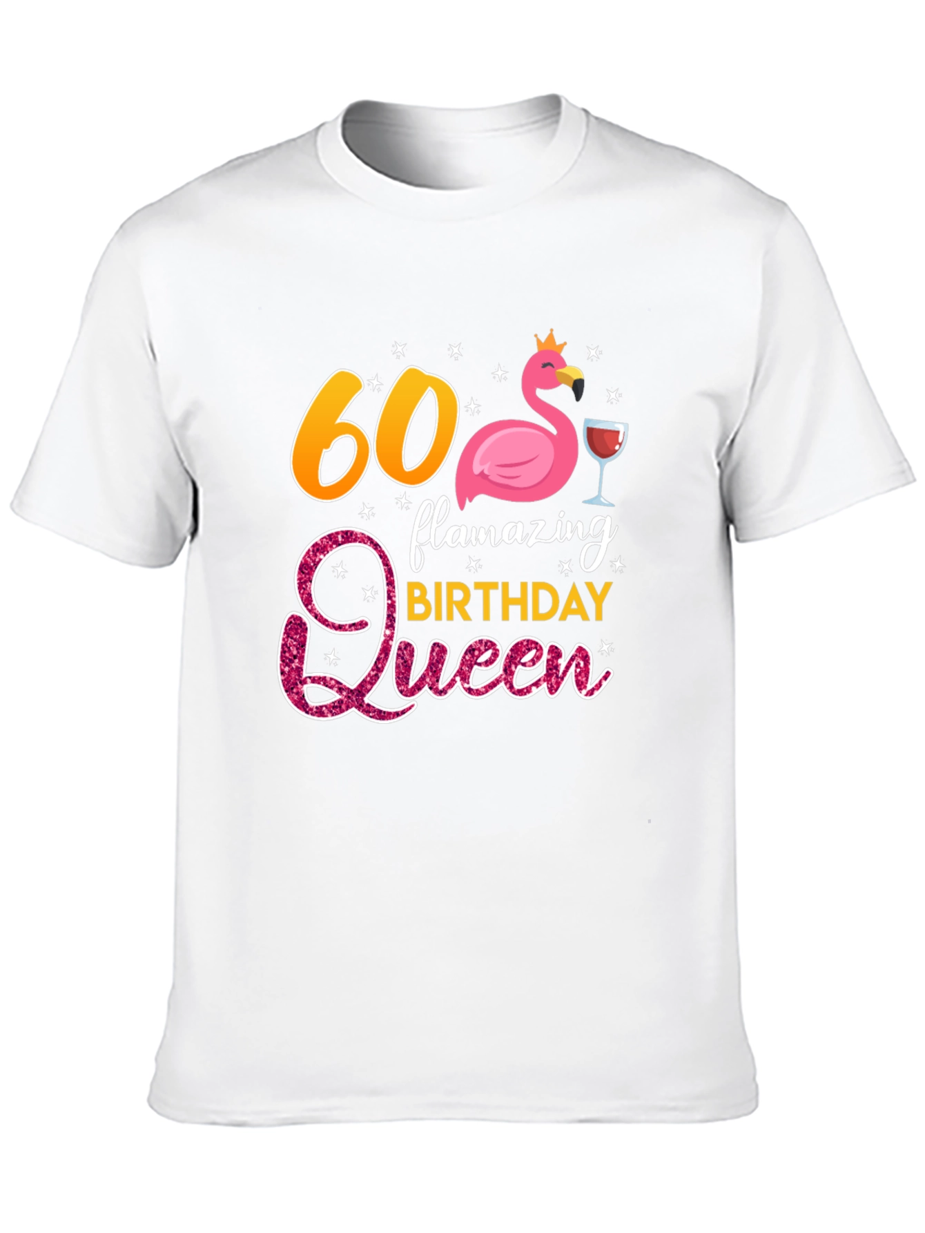 60th Birthday Flamazing Queen Graphic T-Shirt