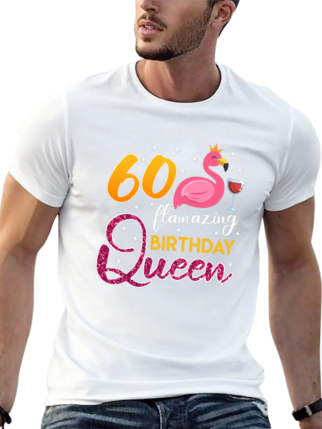 60th Birthday Flamazing Queen Graphic T-Shirt