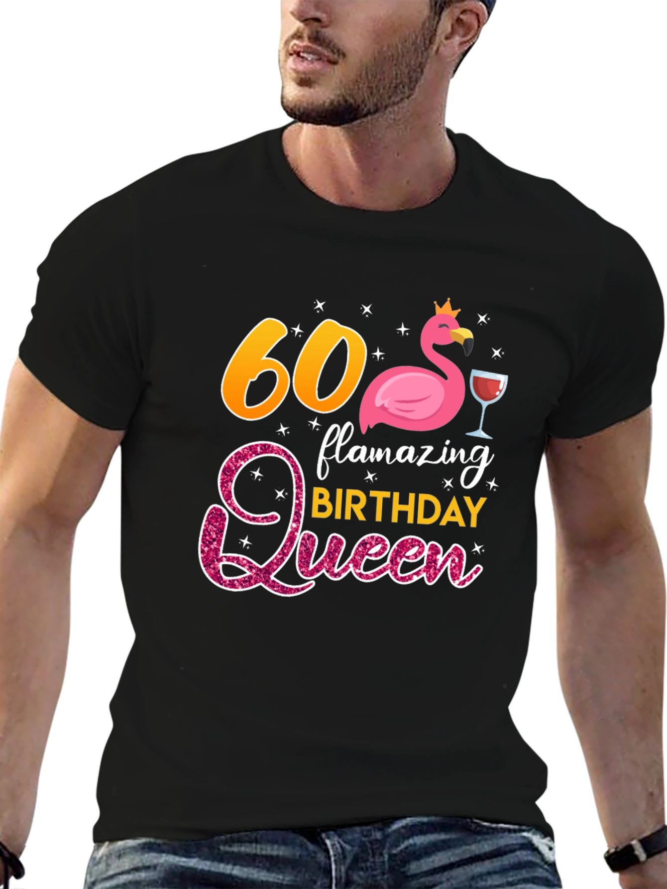 60th Birthday Flamazing Queen Graphic T-Shirt