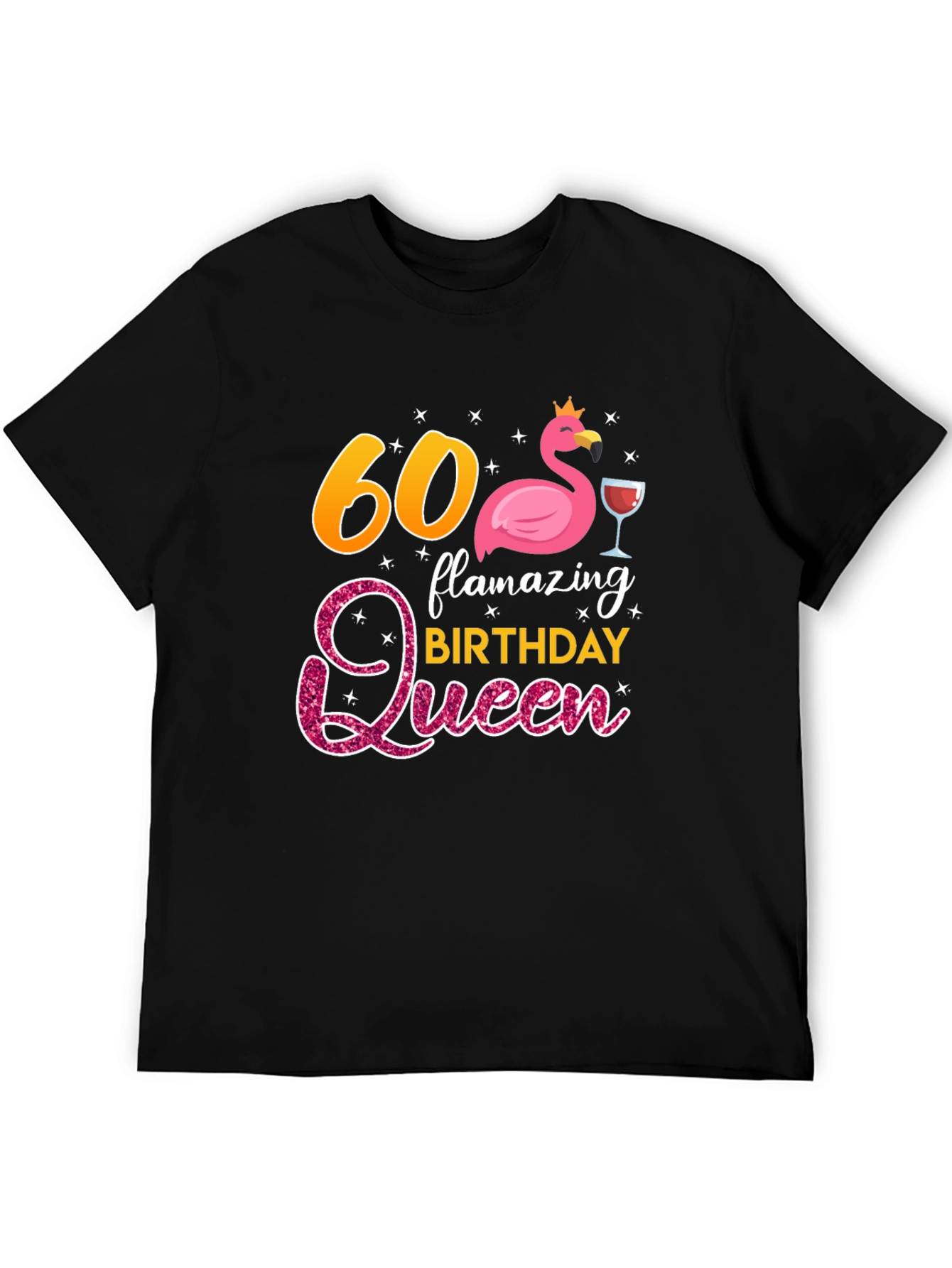 60th Birthday Flamazing Queen Graphic T-Shirt