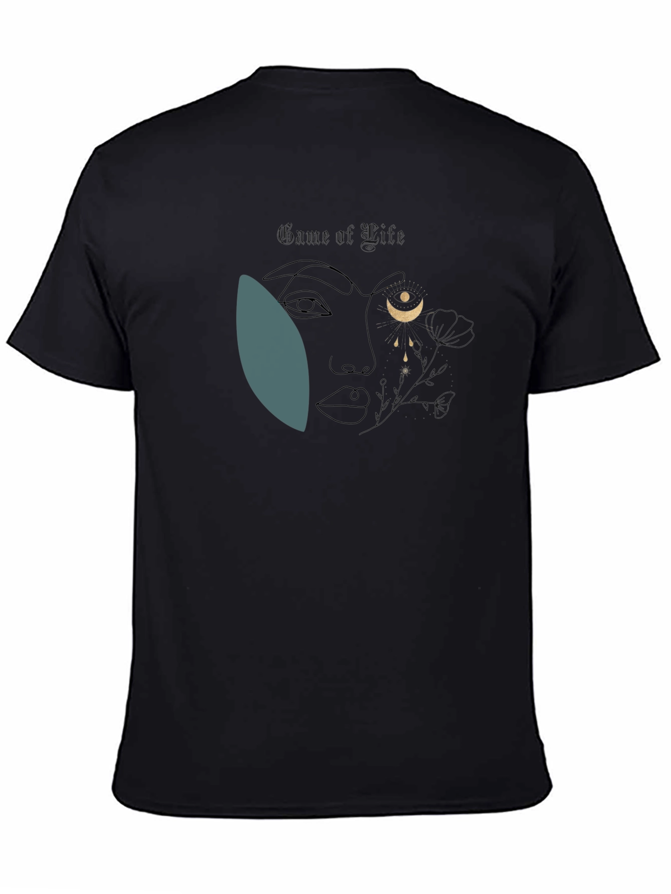 Abstract Moon Goddess Graphic Tee