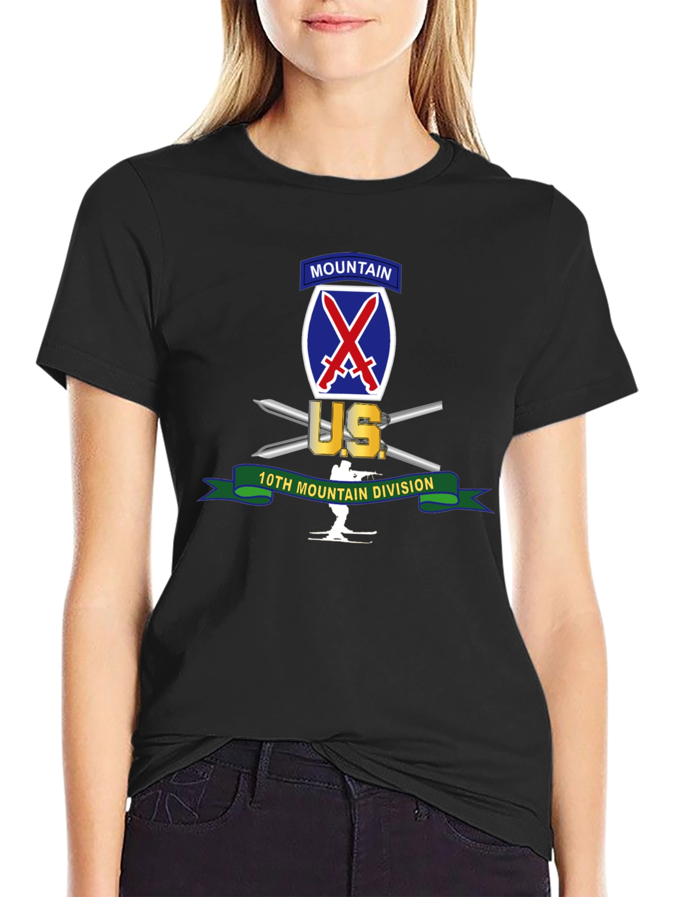 10th Mountain Division Graphic Tee - Black