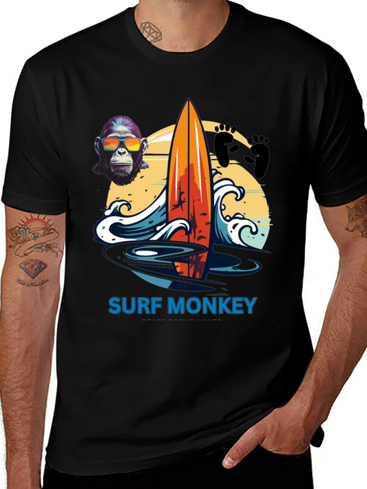 Surf Monkey Graphic Tee - Summer Vibes