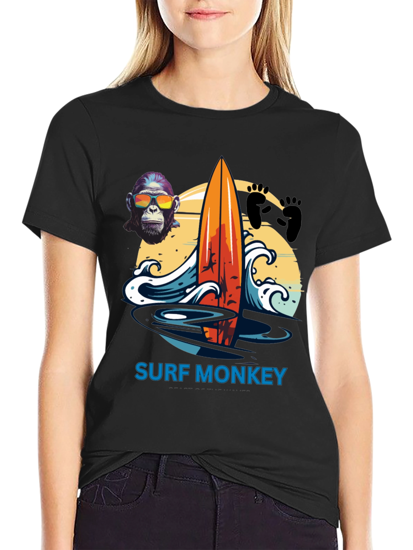 Surf Monkey Graphic Tee - Summer Vibes