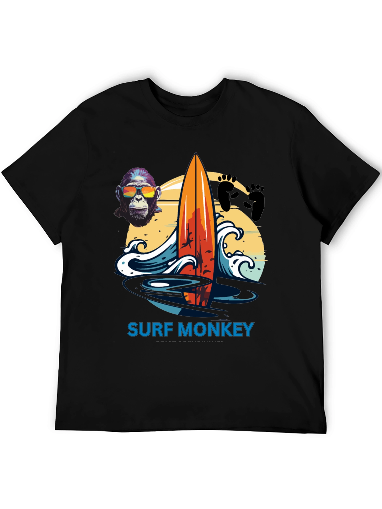 Surf Monkey Graphic Tee - Summer Vibes