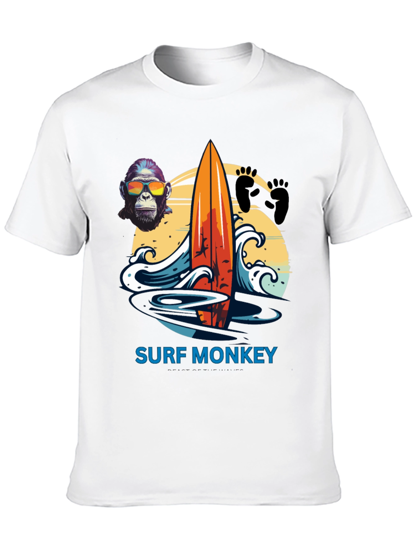 Surf Monkey Graphic Tee - Summer Vibes